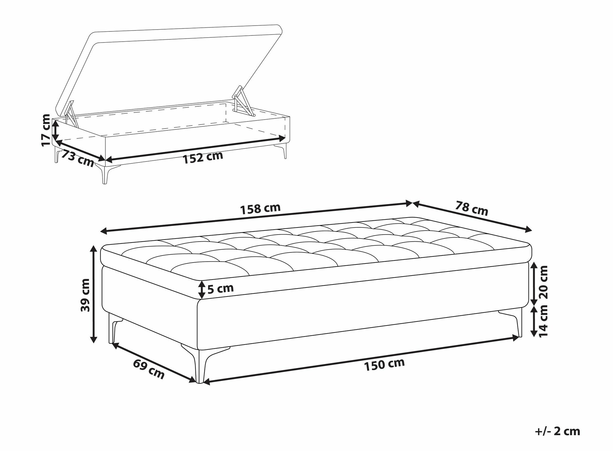 Tabure Felvena 119 (Roza)