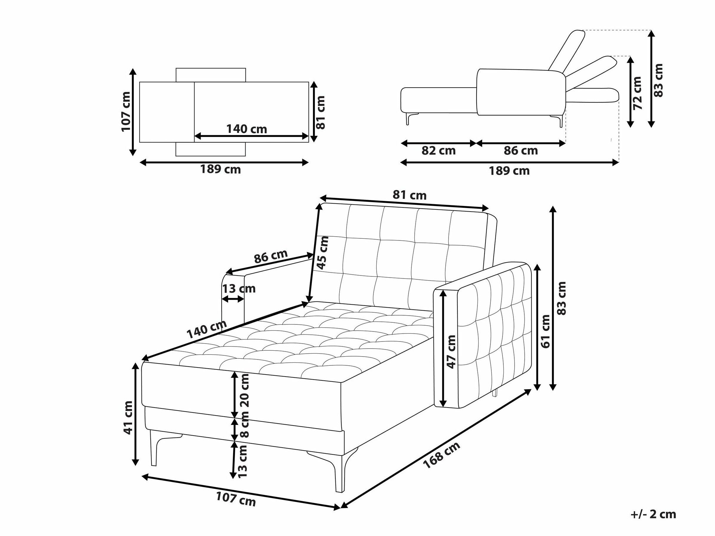 Počivalnik Felvena 122 (Svetlo siva)