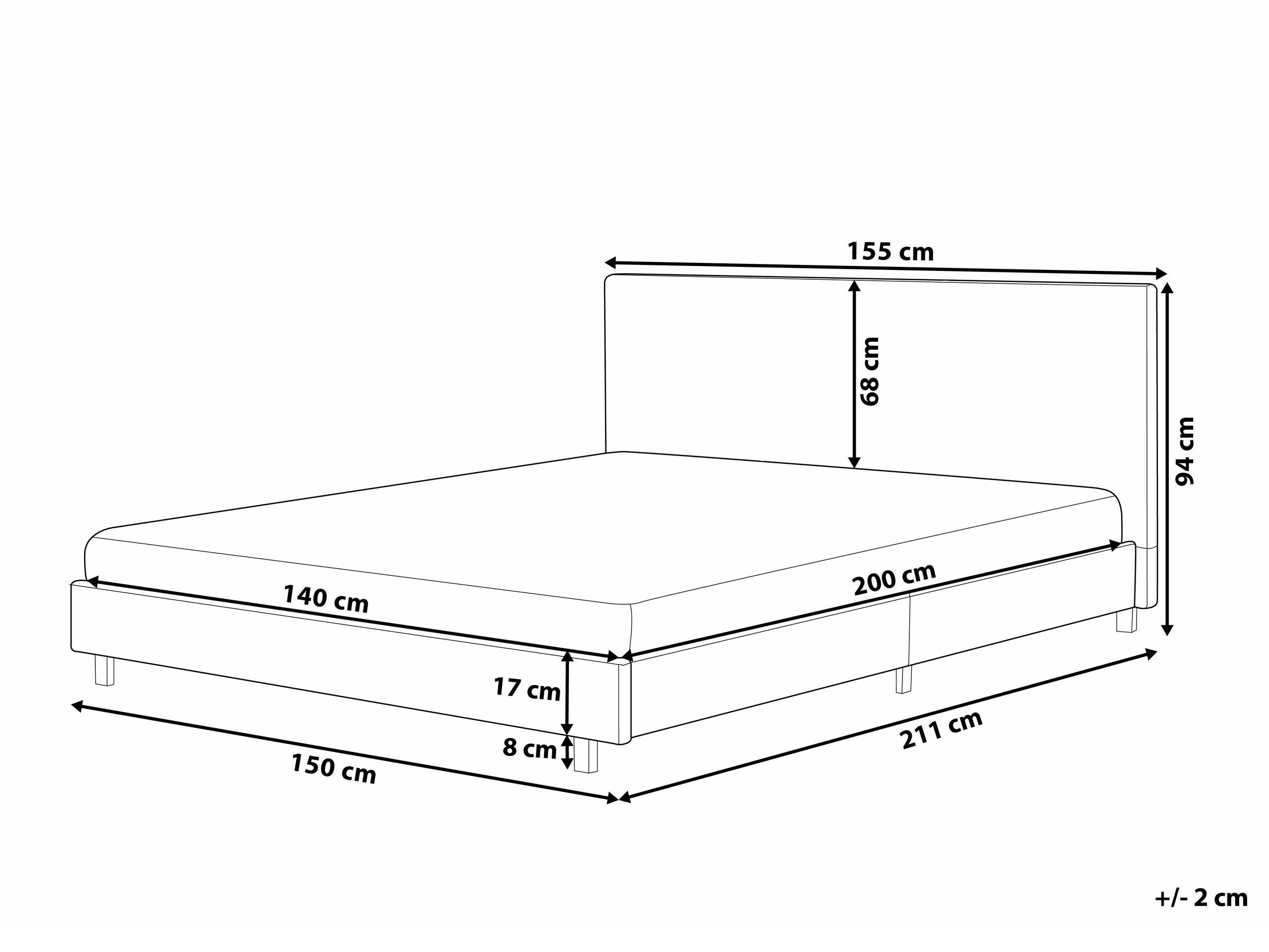 Postelja Berwyn 589 (Svetlo rjava)