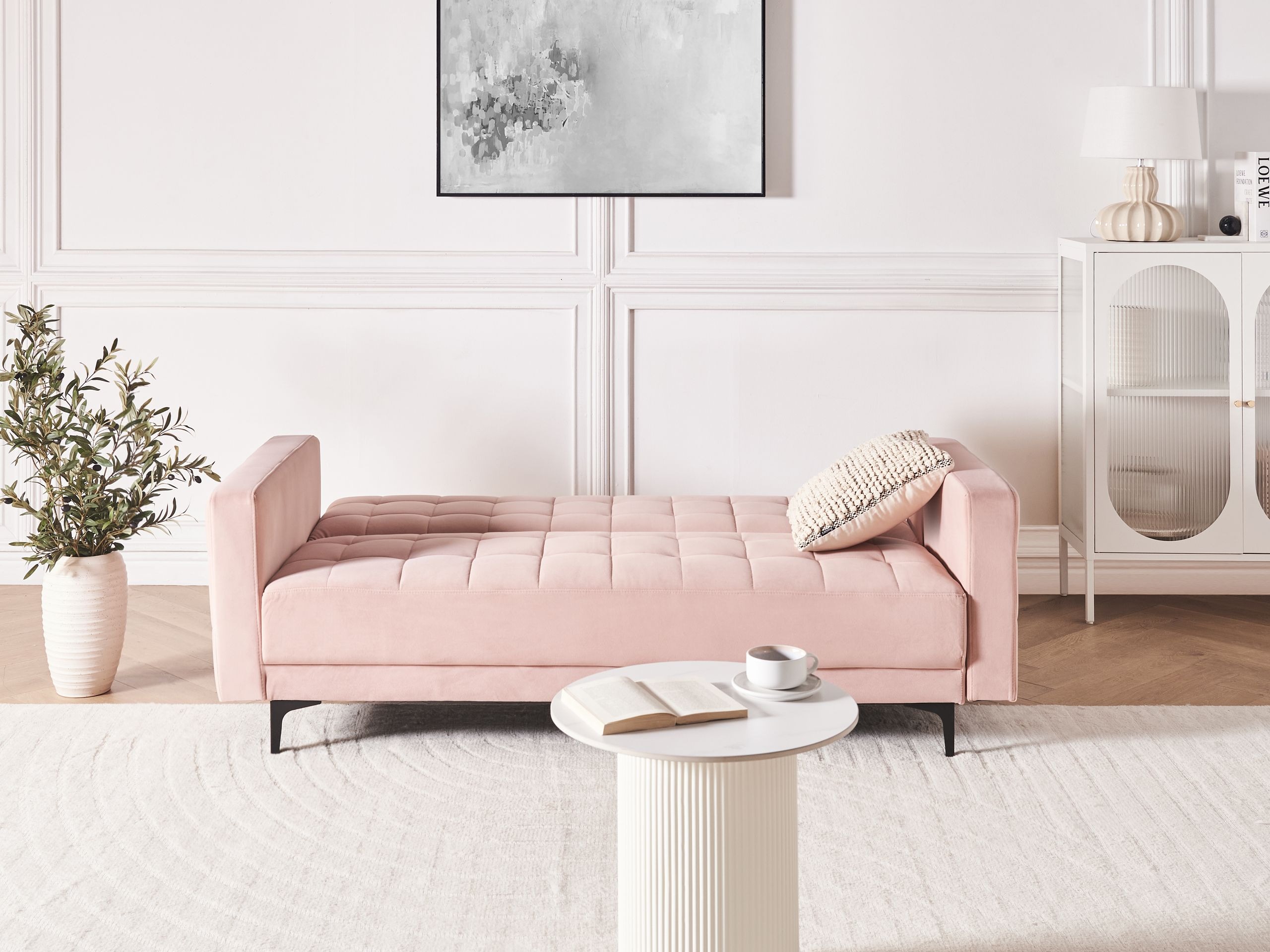 Raztegljiv kavč Felvena 123 (Roza)