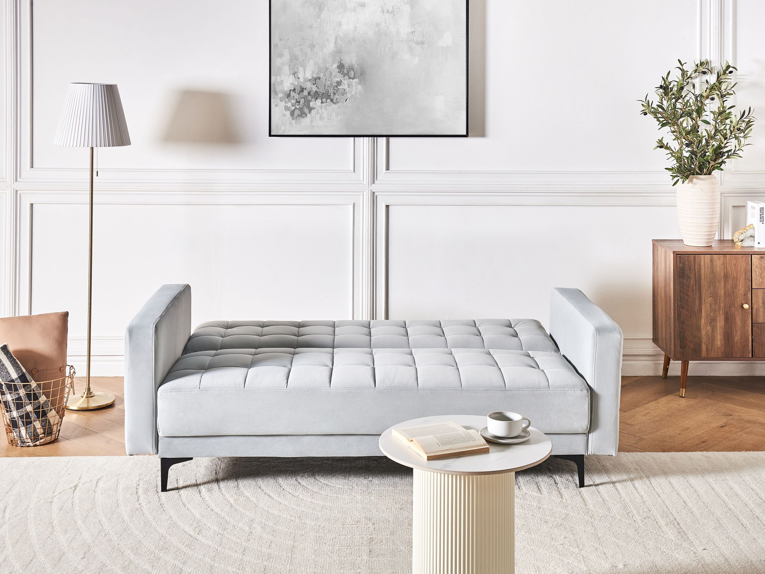 Raztegljiv kavč Felvena 123 (Siva)