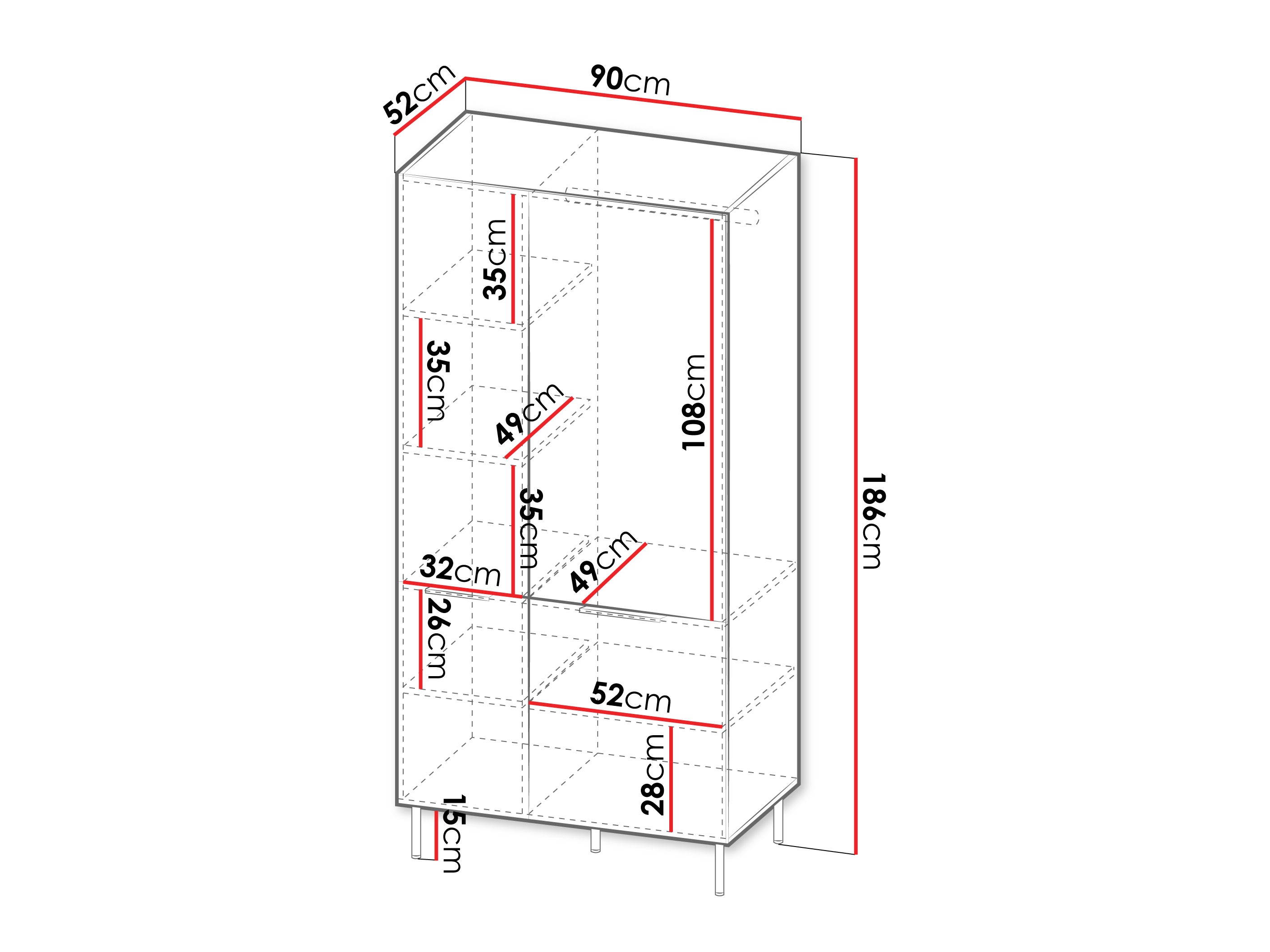 Garderobna omara Mardalu 104