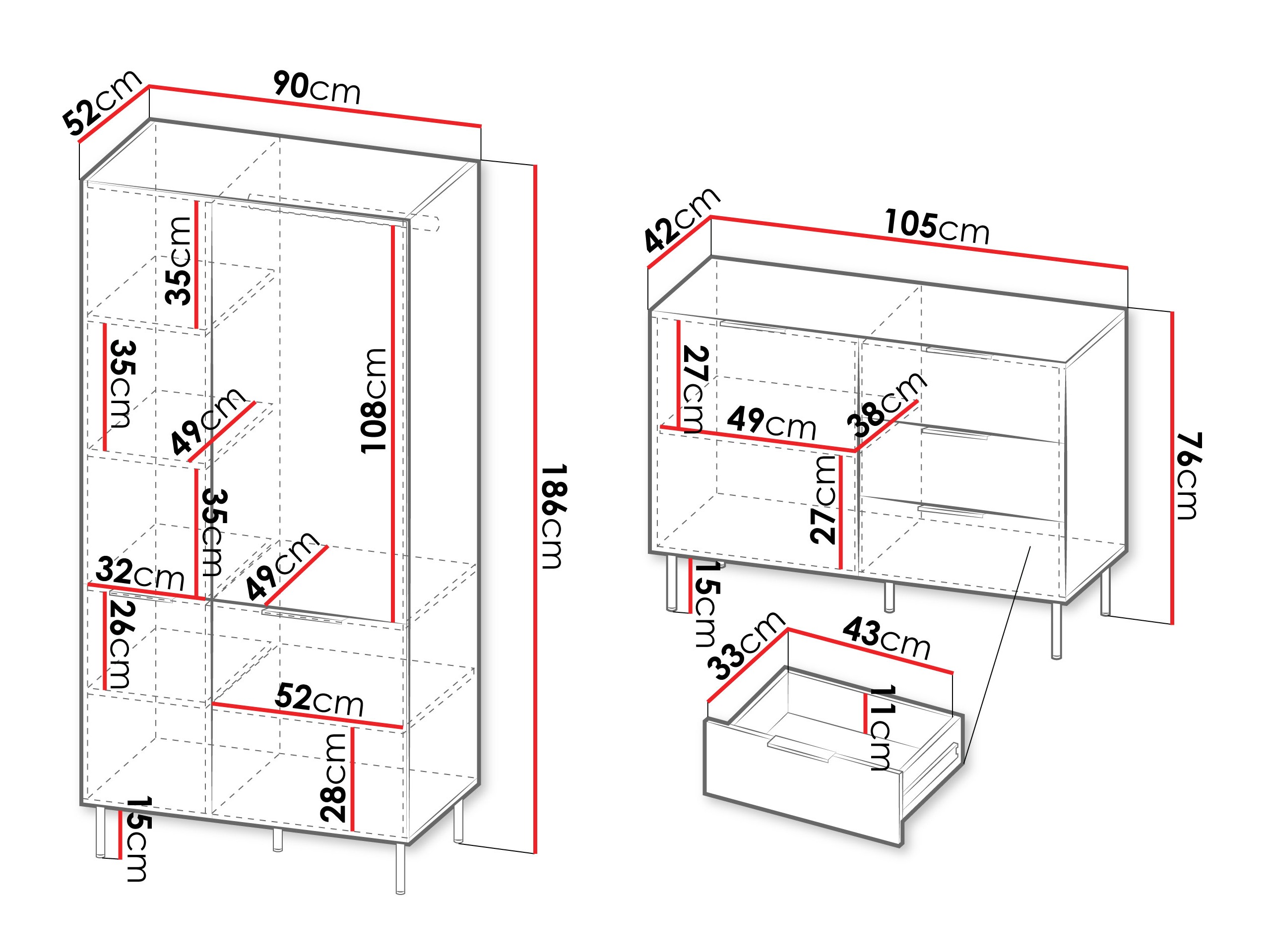 Komplet za dnevno sobo Mardalu 108