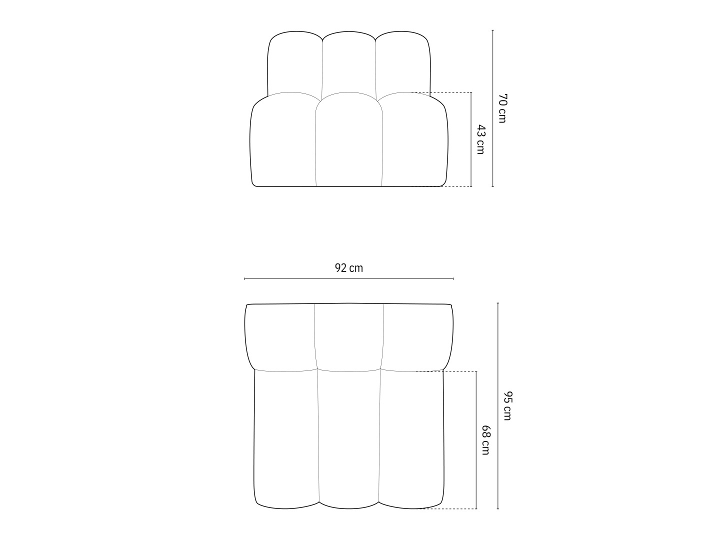 Modularni fotelj Cirleve 108 (Salvador 1)