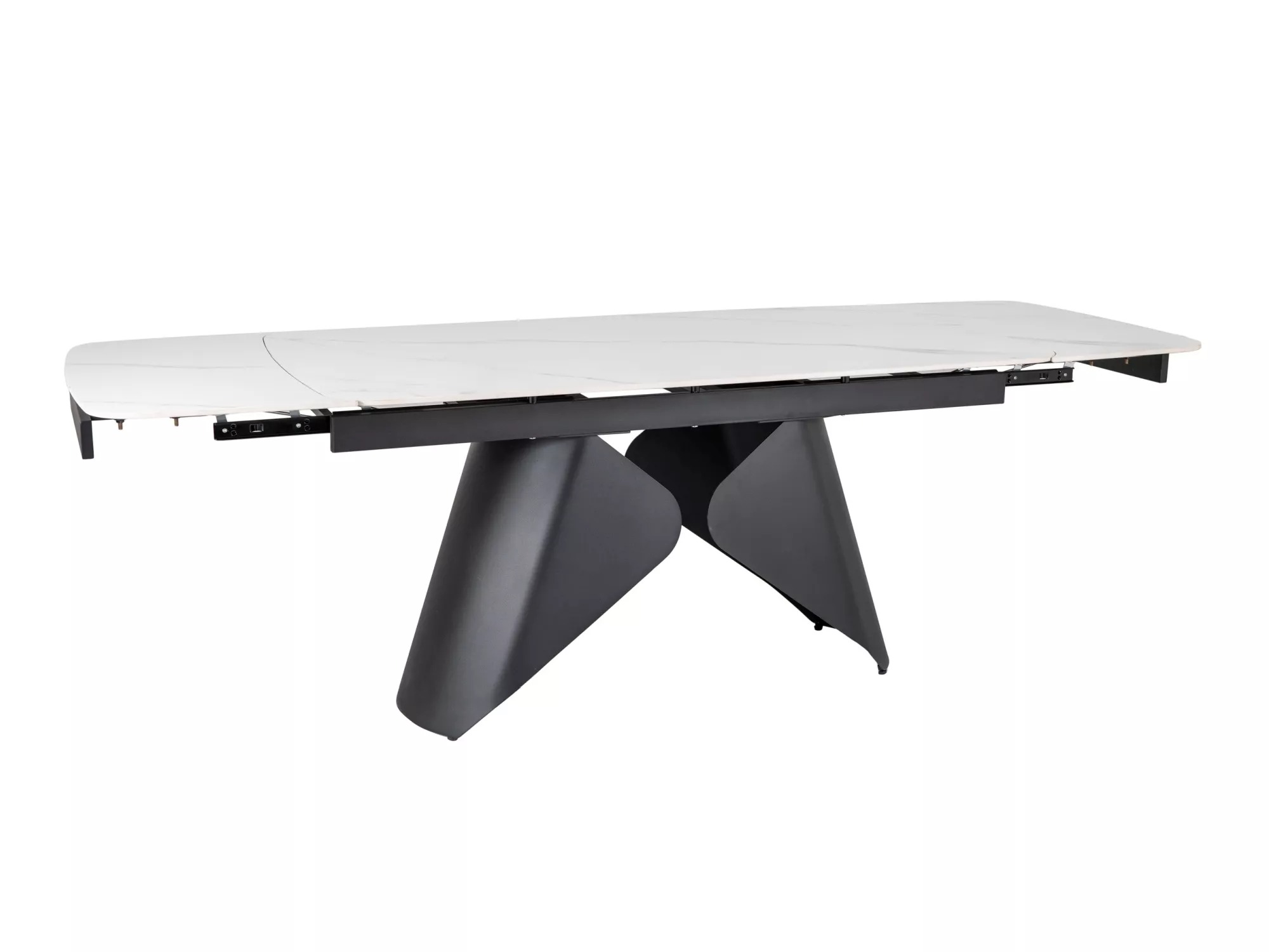 Miza Detroit 757 (Beli marmor + Črna)