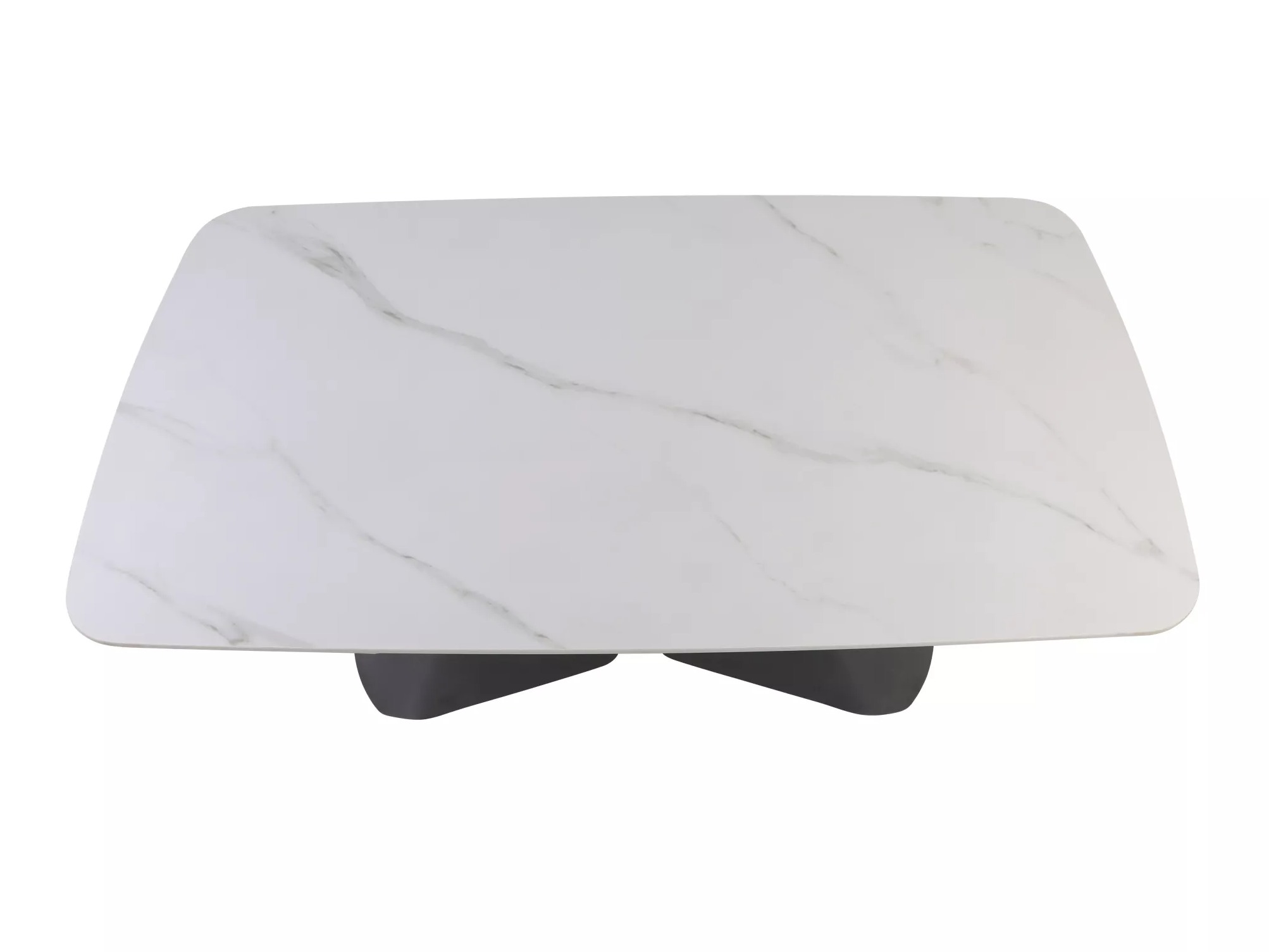 Miza Detroit 757 (Beli marmor + Črna)