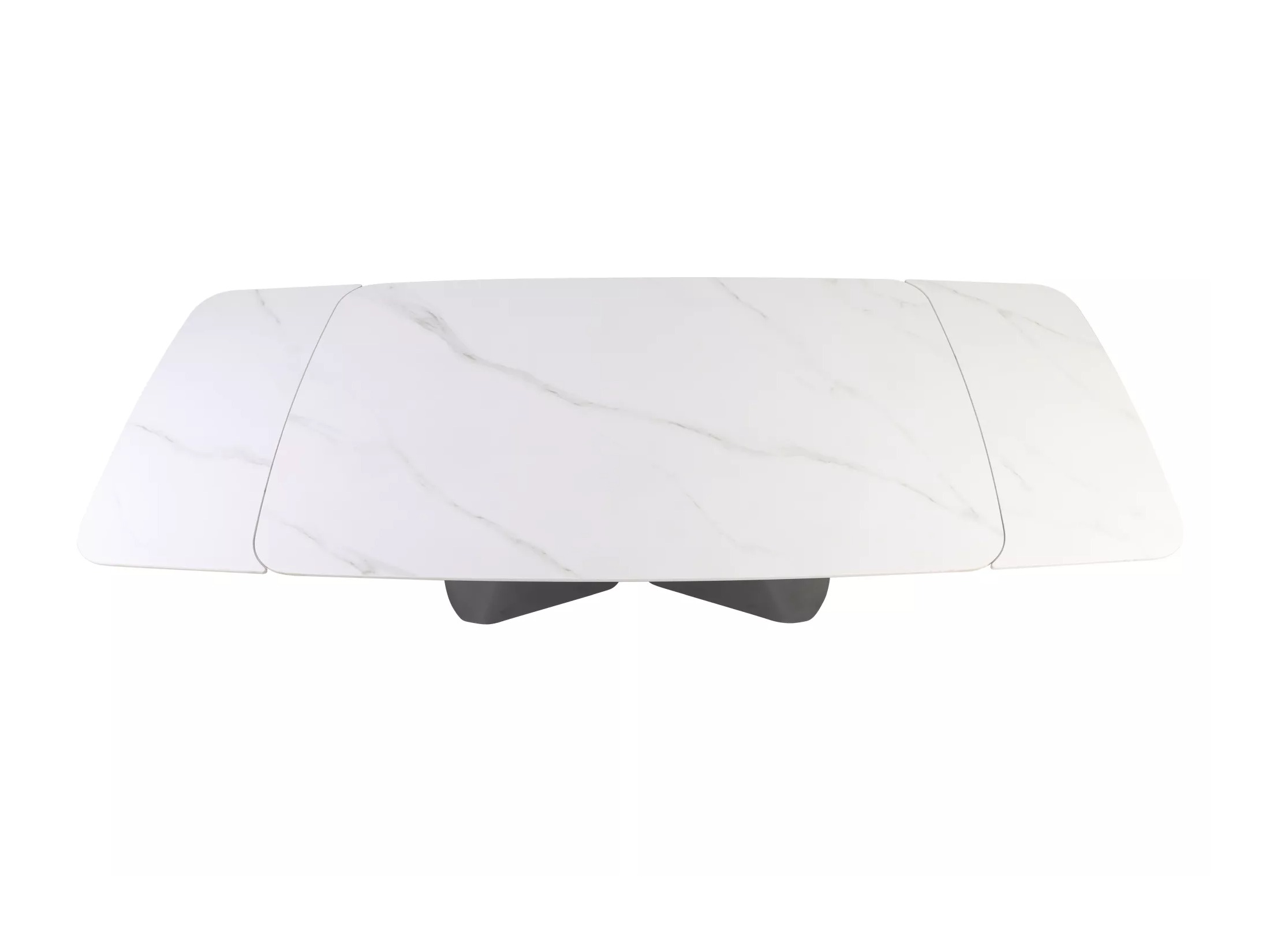Miza Detroit 757 (Beli marmor + Črna)