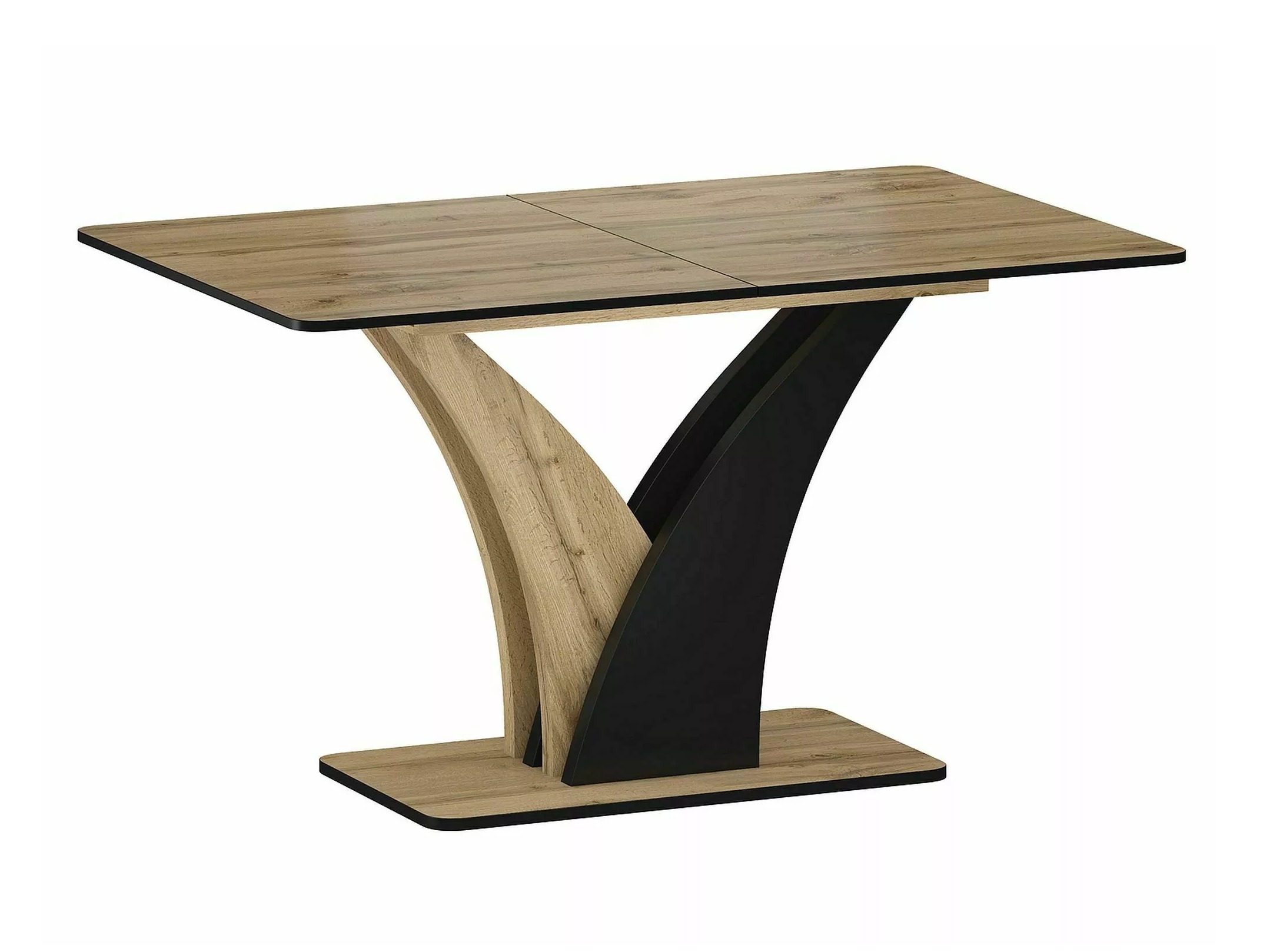 Miza Detroit 761 (Artisan hrast + Črna)