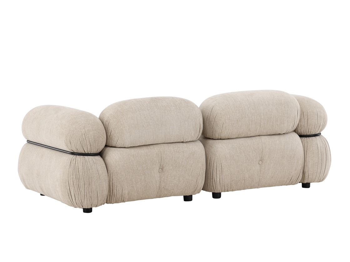Modularni kavč Evardale 103 (Bež + Črna)