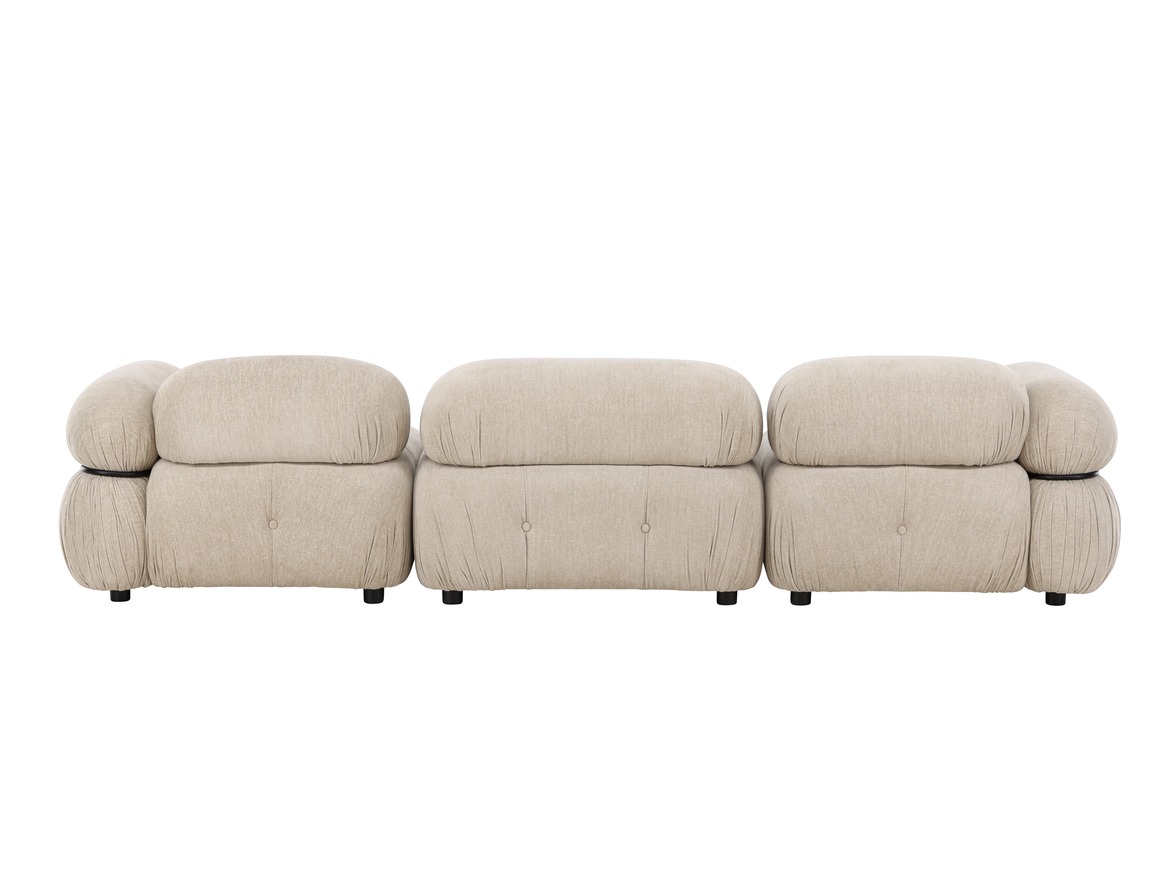 Modularni kavč Evardale 104 (Bež + Črna)