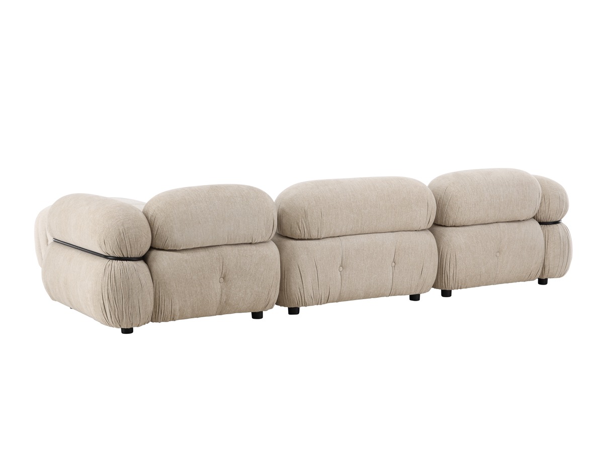Modularni kavč Evardale 104 (Bež + Črna)