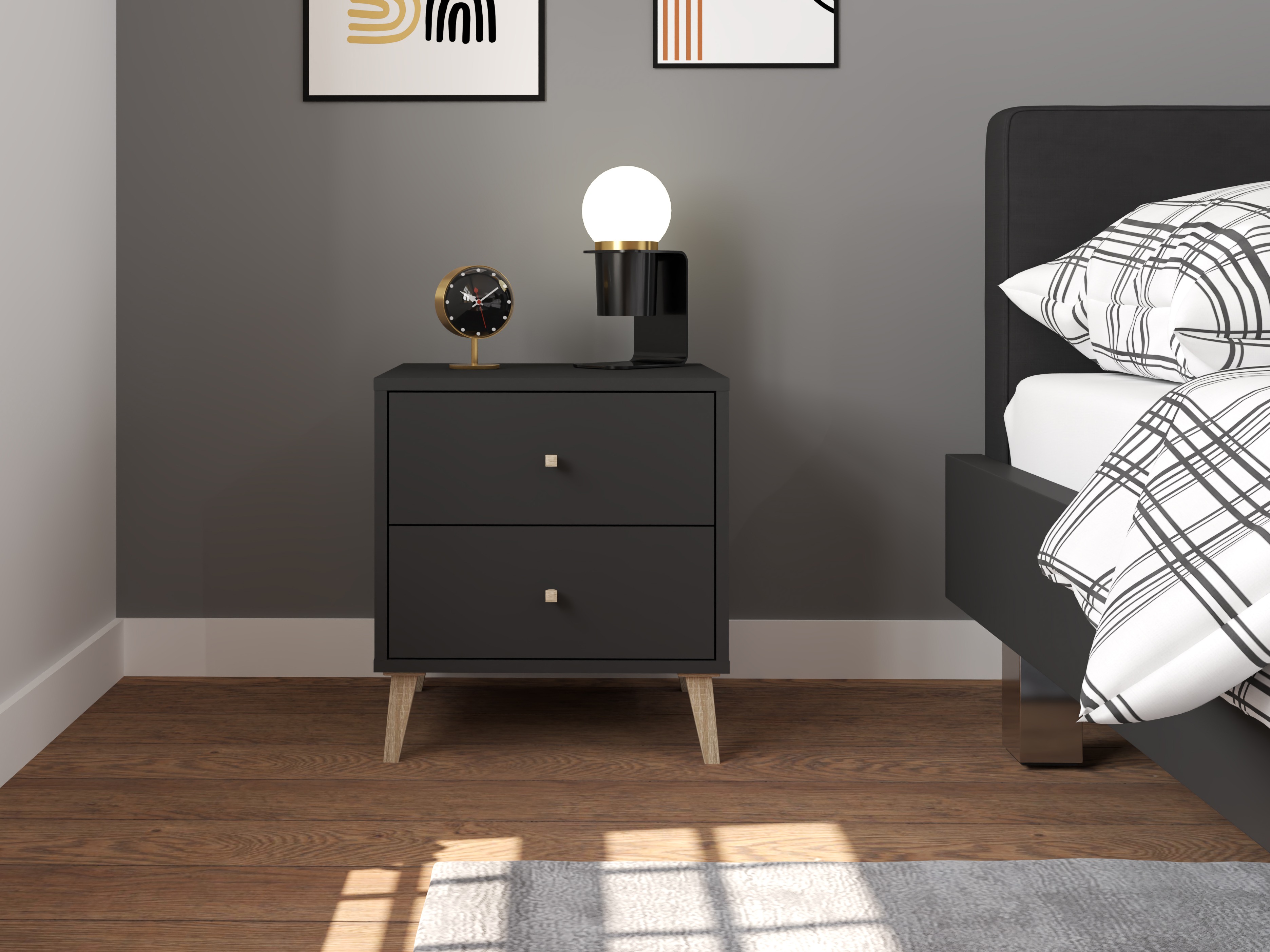 Nočna omarica Bristol 222 (Antracit)
