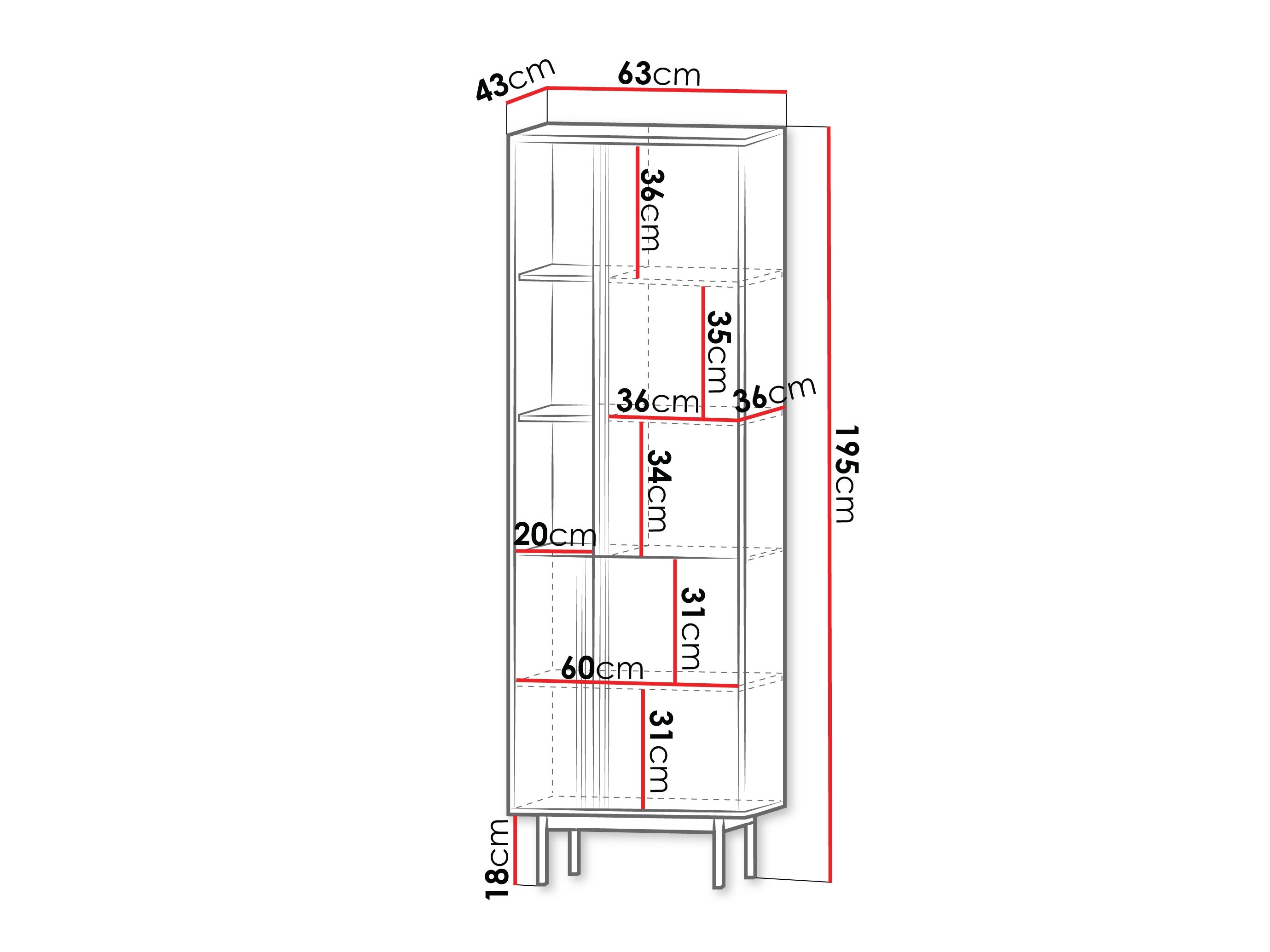 Regal Levali 102 (Bež)