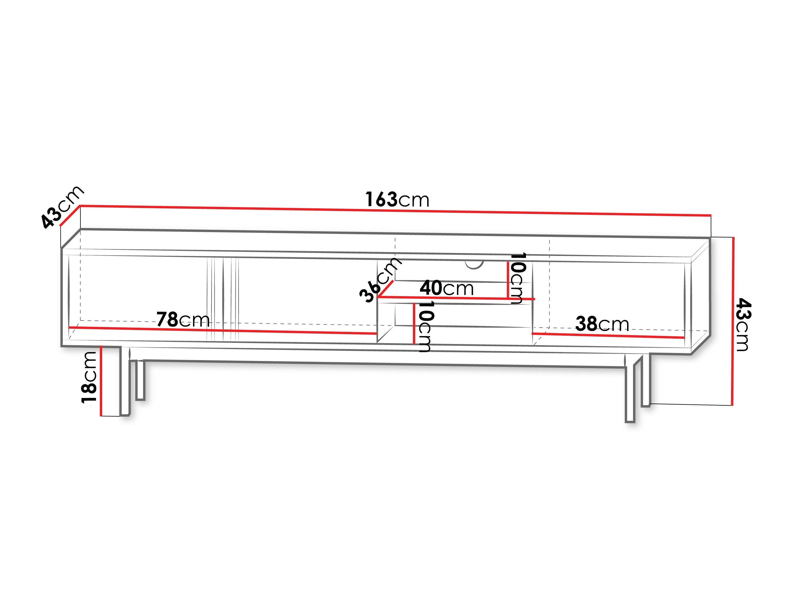 TV-omarica Levali 108 (Bež)