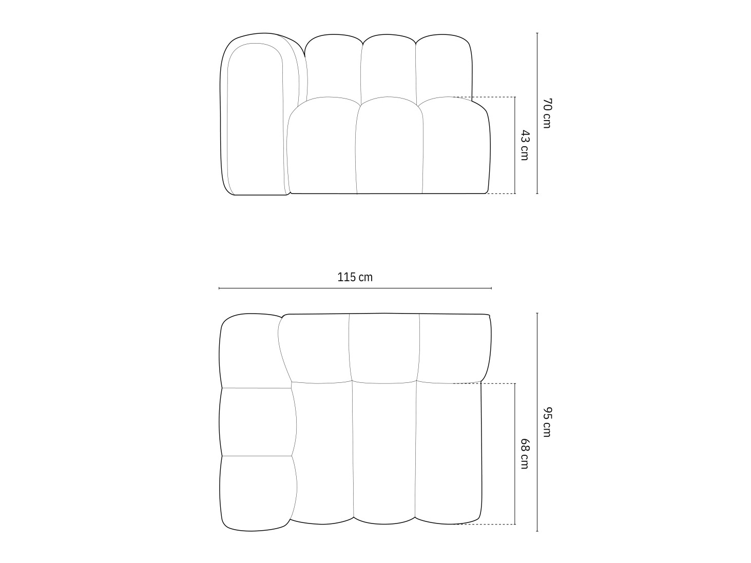 Modularni sedežni element Cirleve 110 (Salvador 05)