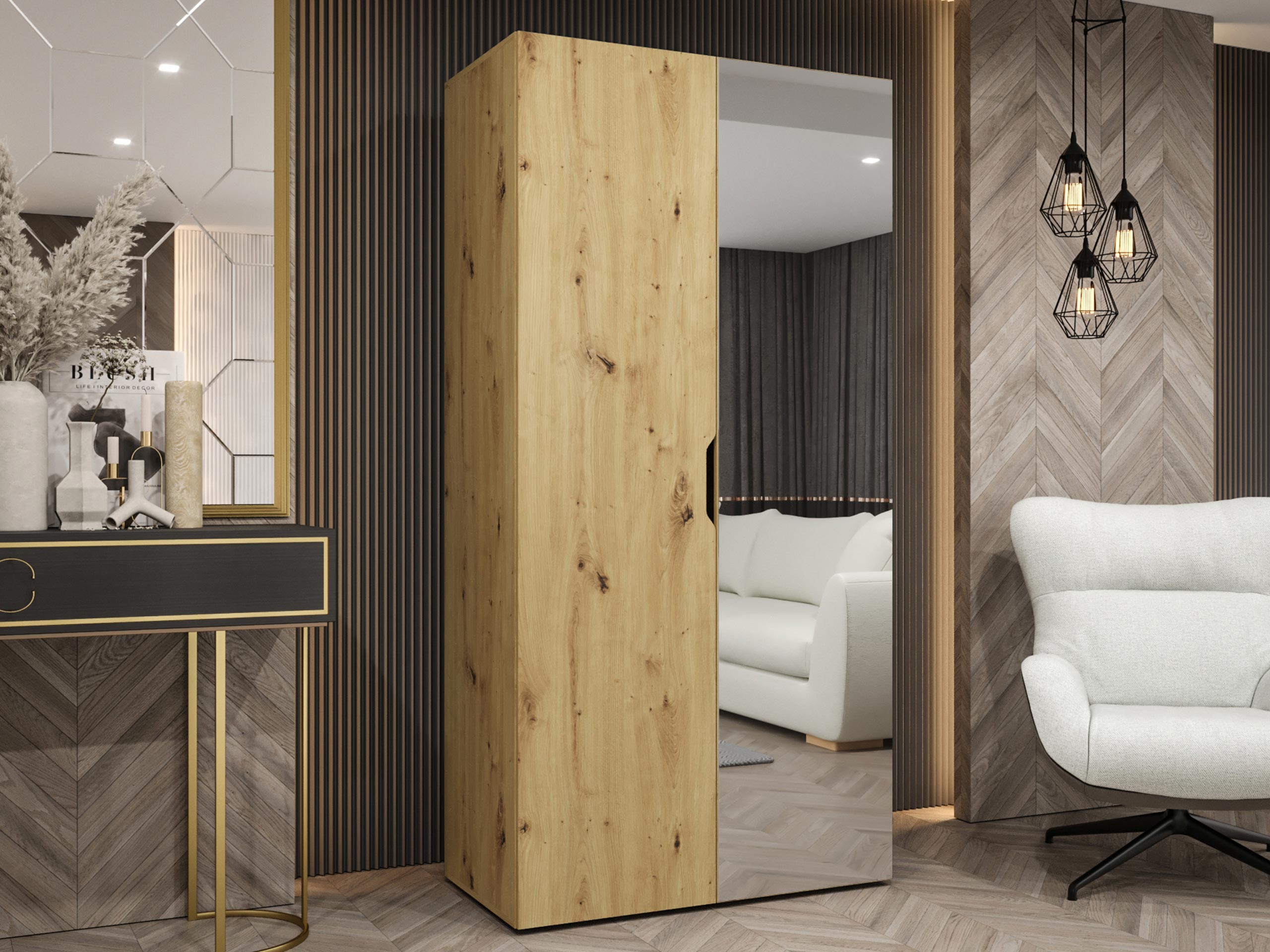 Garderobna omara Hartford 510 (Artisan hrast)