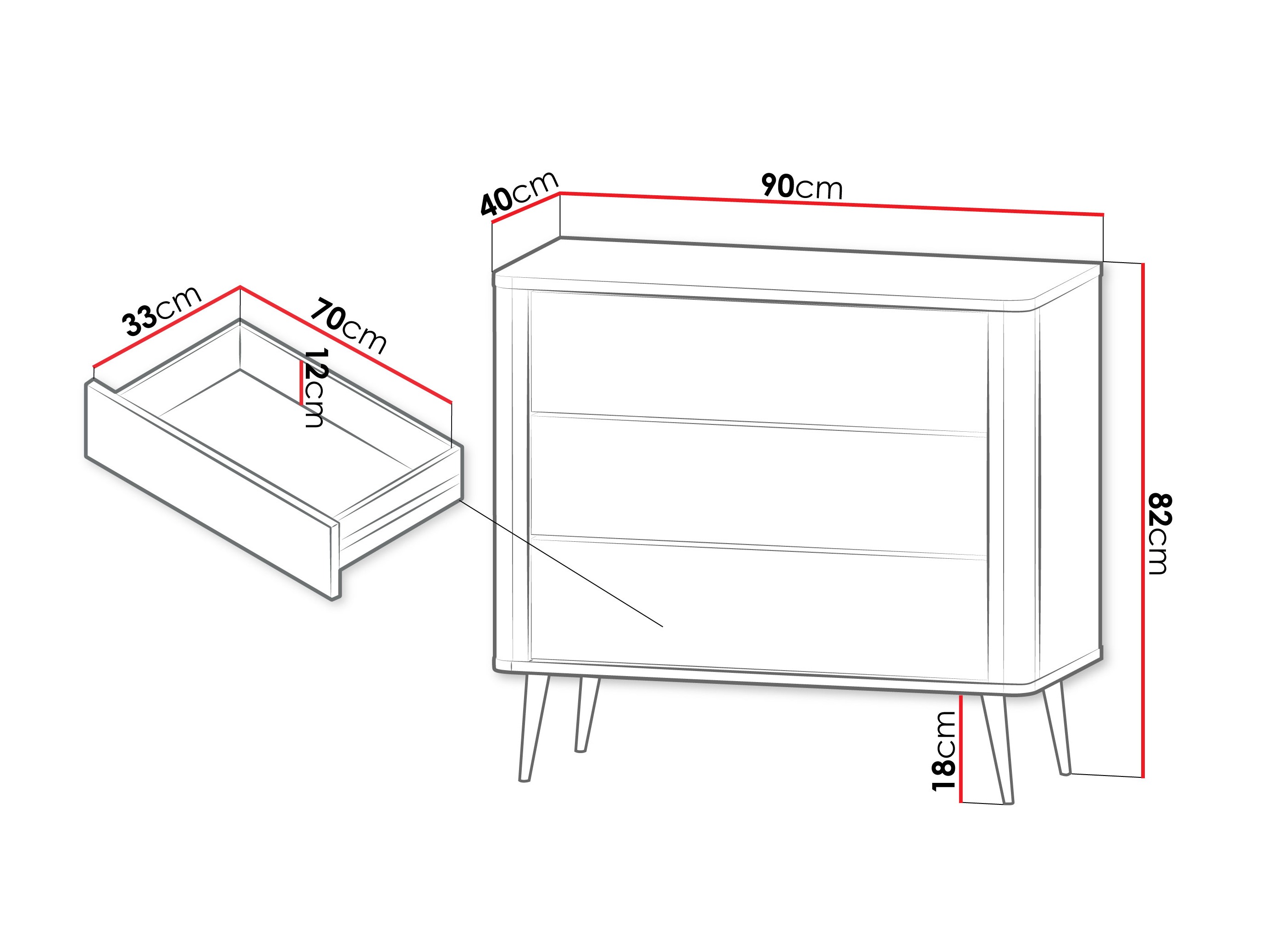 Komoda Lufela 110 (Kašmir + Oreh)