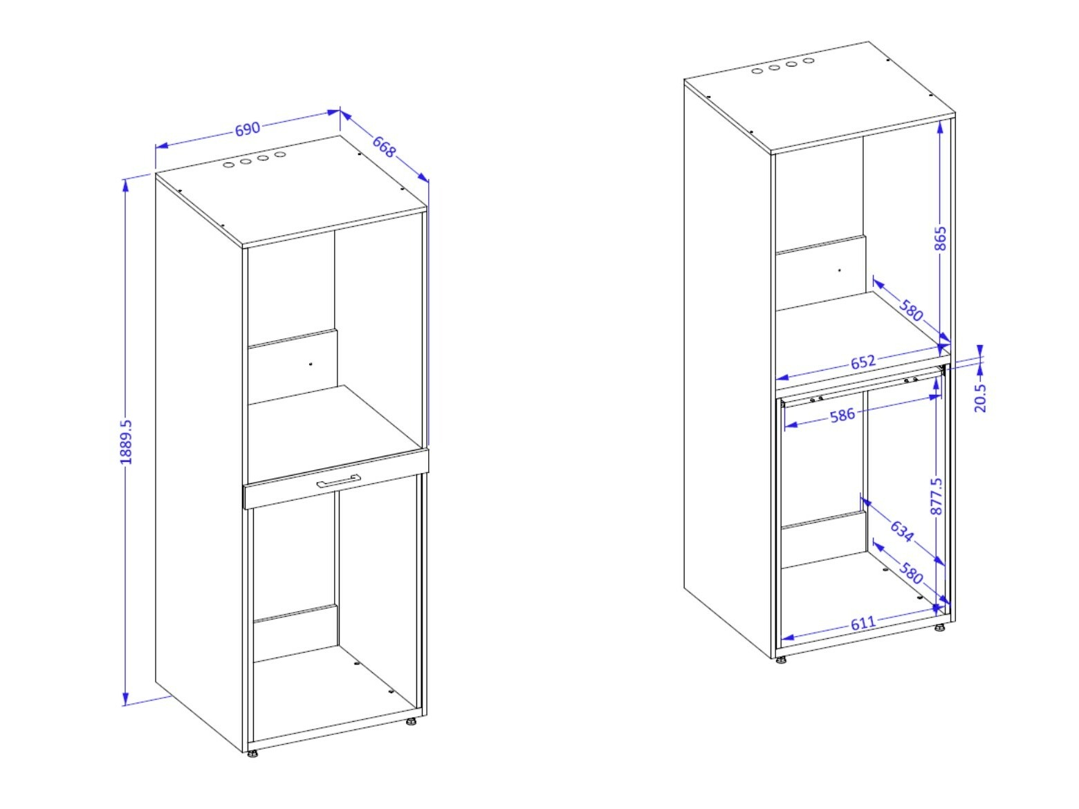 Kopalniški poličnik Novdele 103 (Bela)