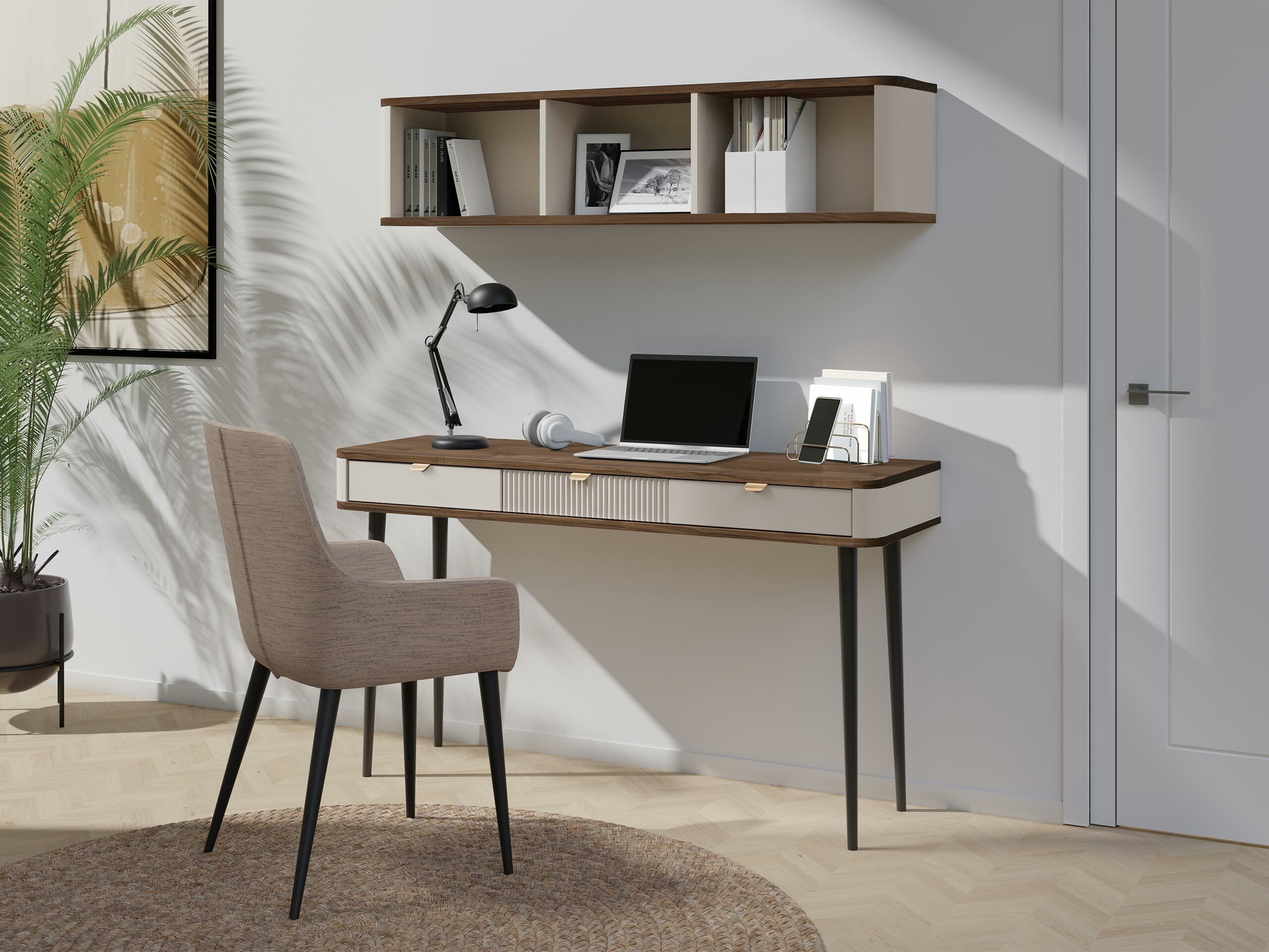 Pisalna miza Lufela 114 (Kašmir + Sivi marmor)