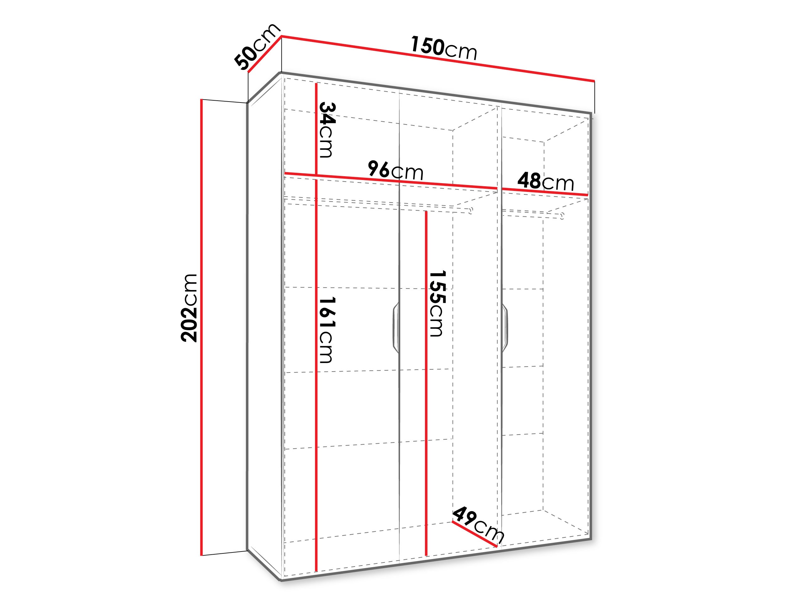 Garderobna omara Hartford 512 (Artisan hrast)