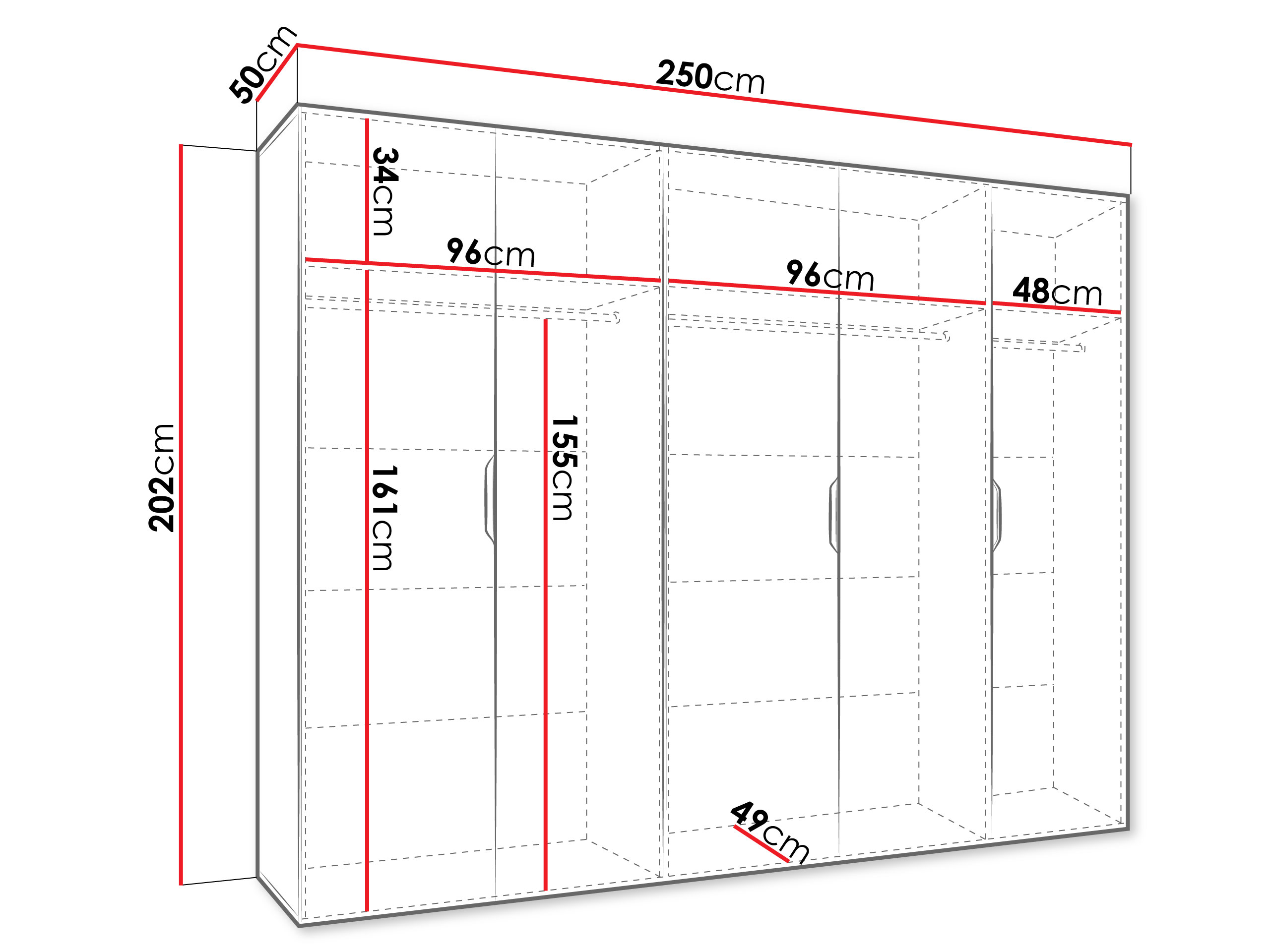 Garderobna omara Hartford 516 (Artisan hrast)