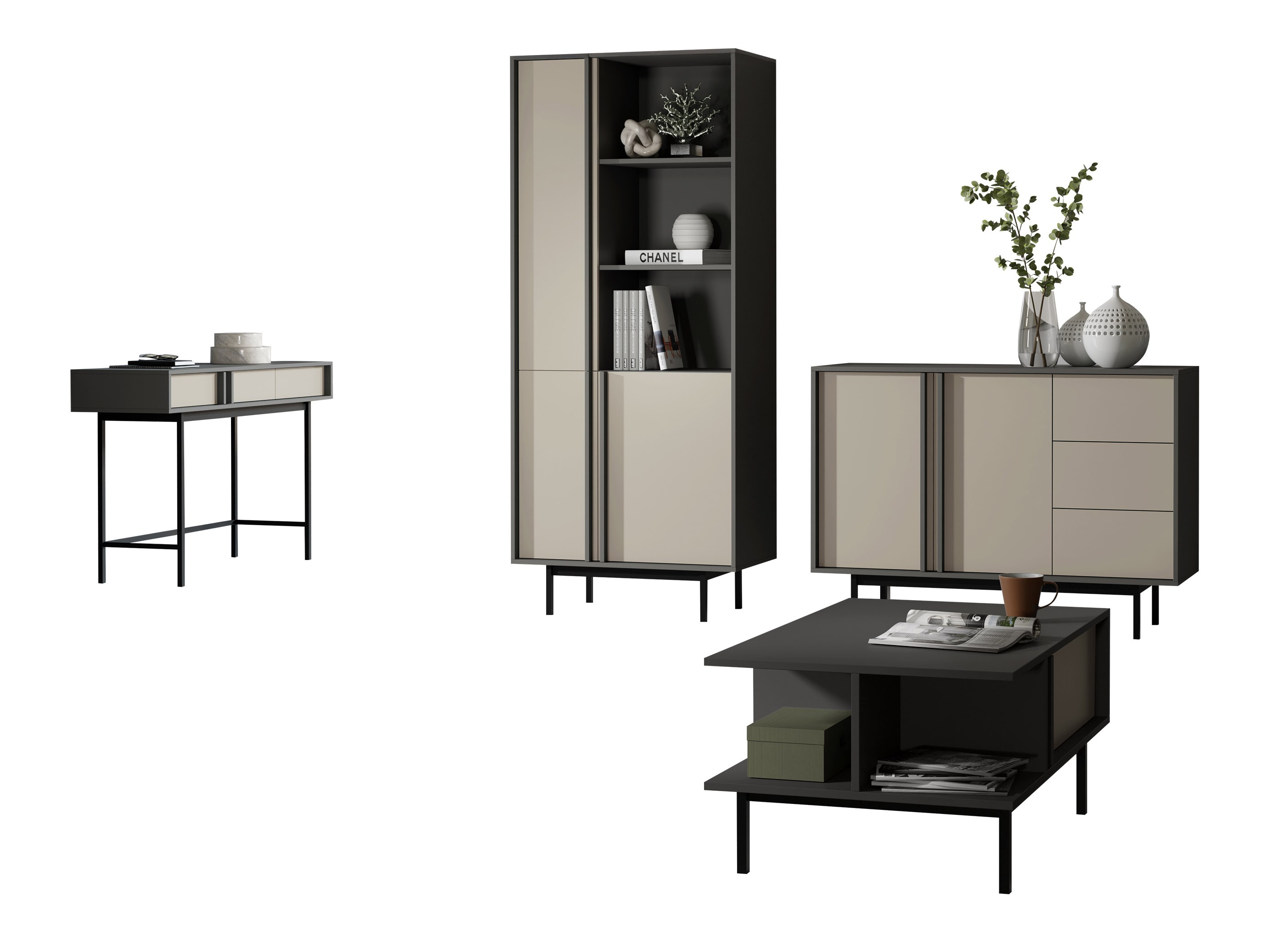 Komplet za dnevno sobo Levali 117 (Bež)