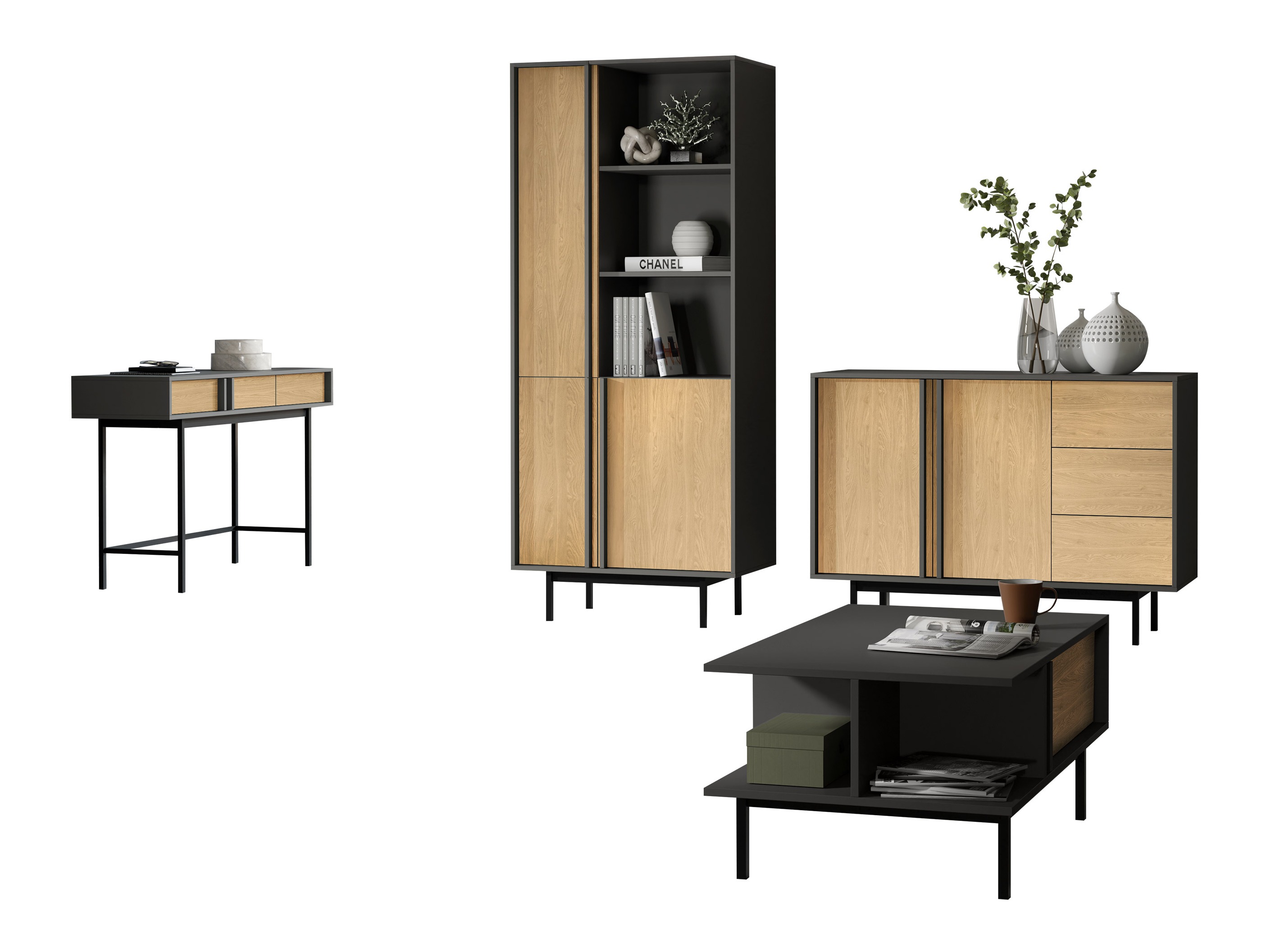 Komplet za dnevno sobo Levali 117 (Hrast)