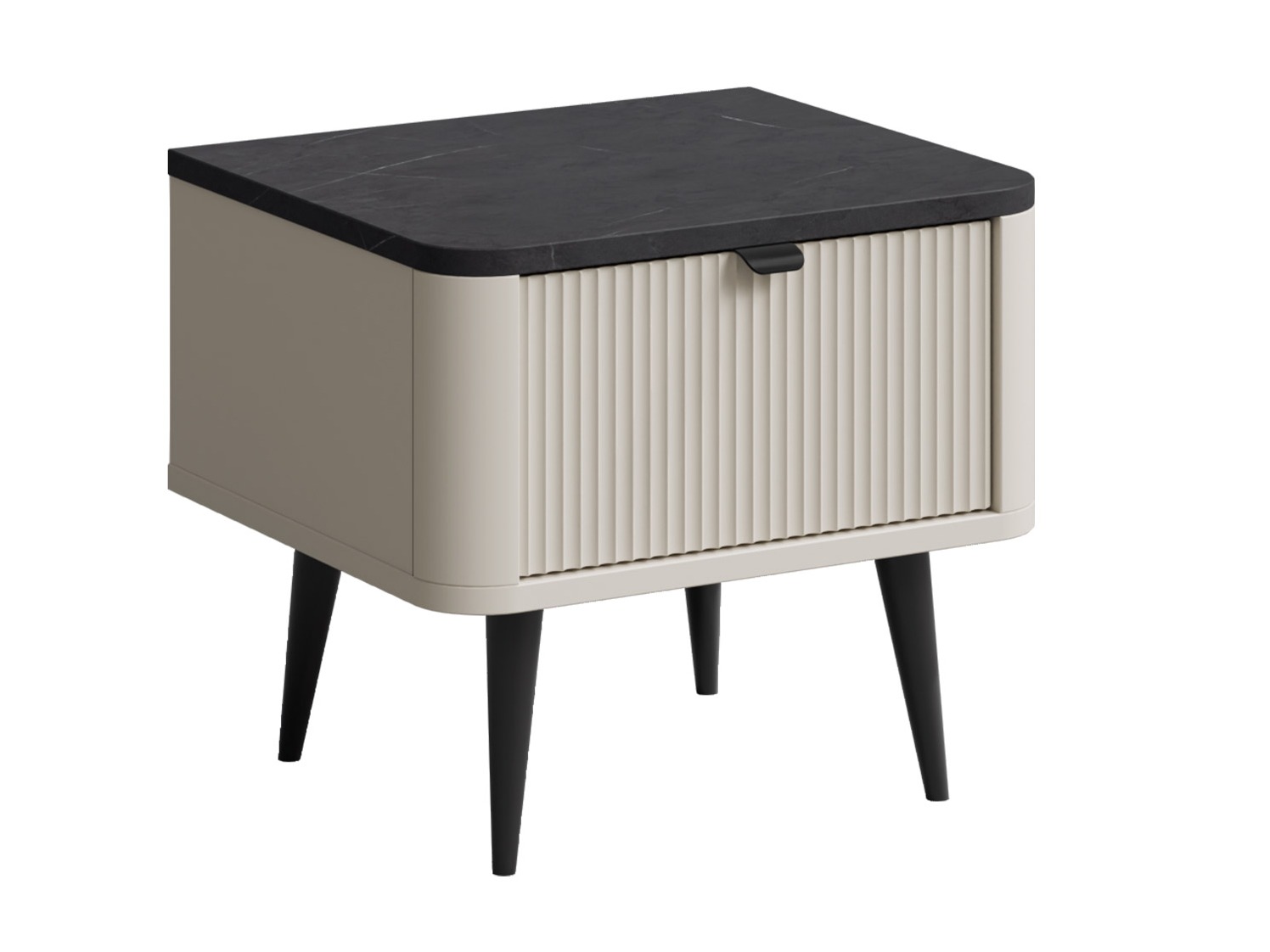 Nočna omarica Lufela 116 (Kašmir + Sivi marmor)