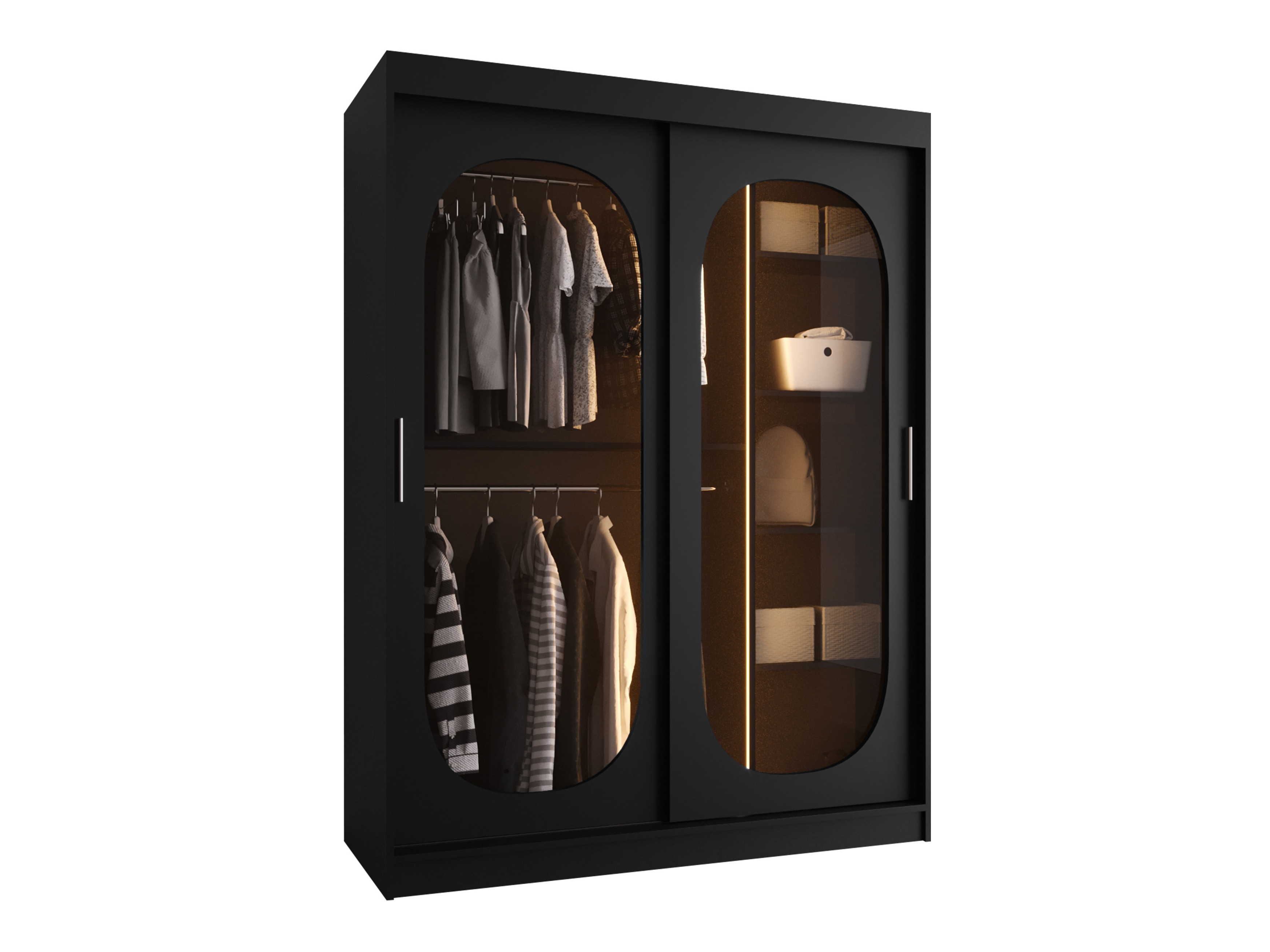 Garderobna omara Hartford 519 (Črna)