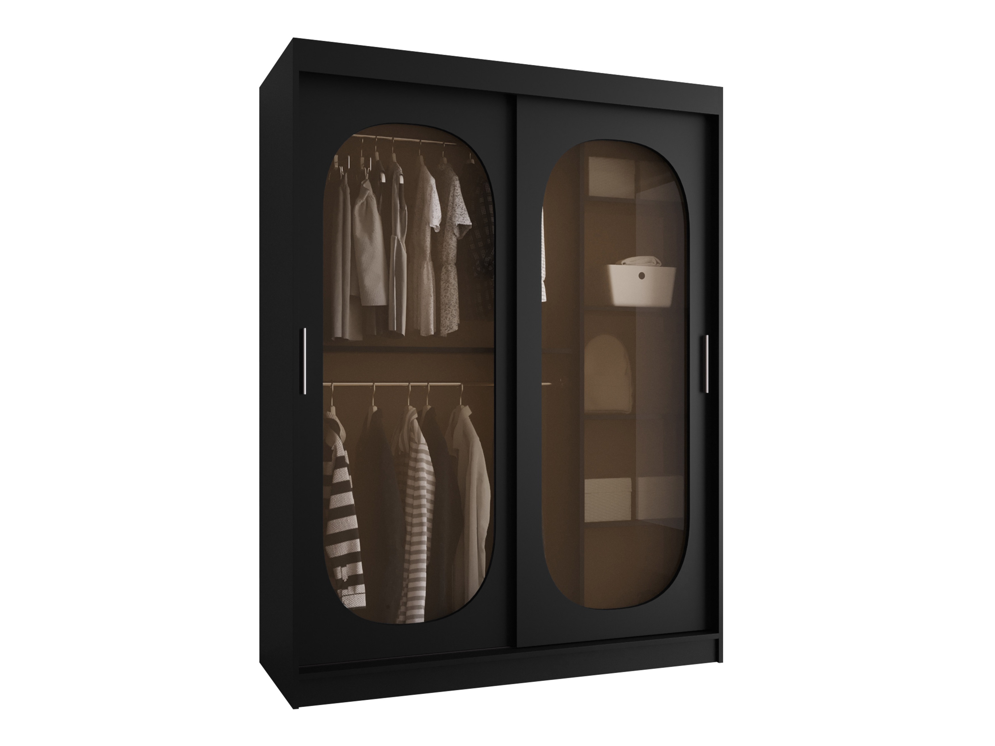 Garderobna omara Hartford 519 (Črna)