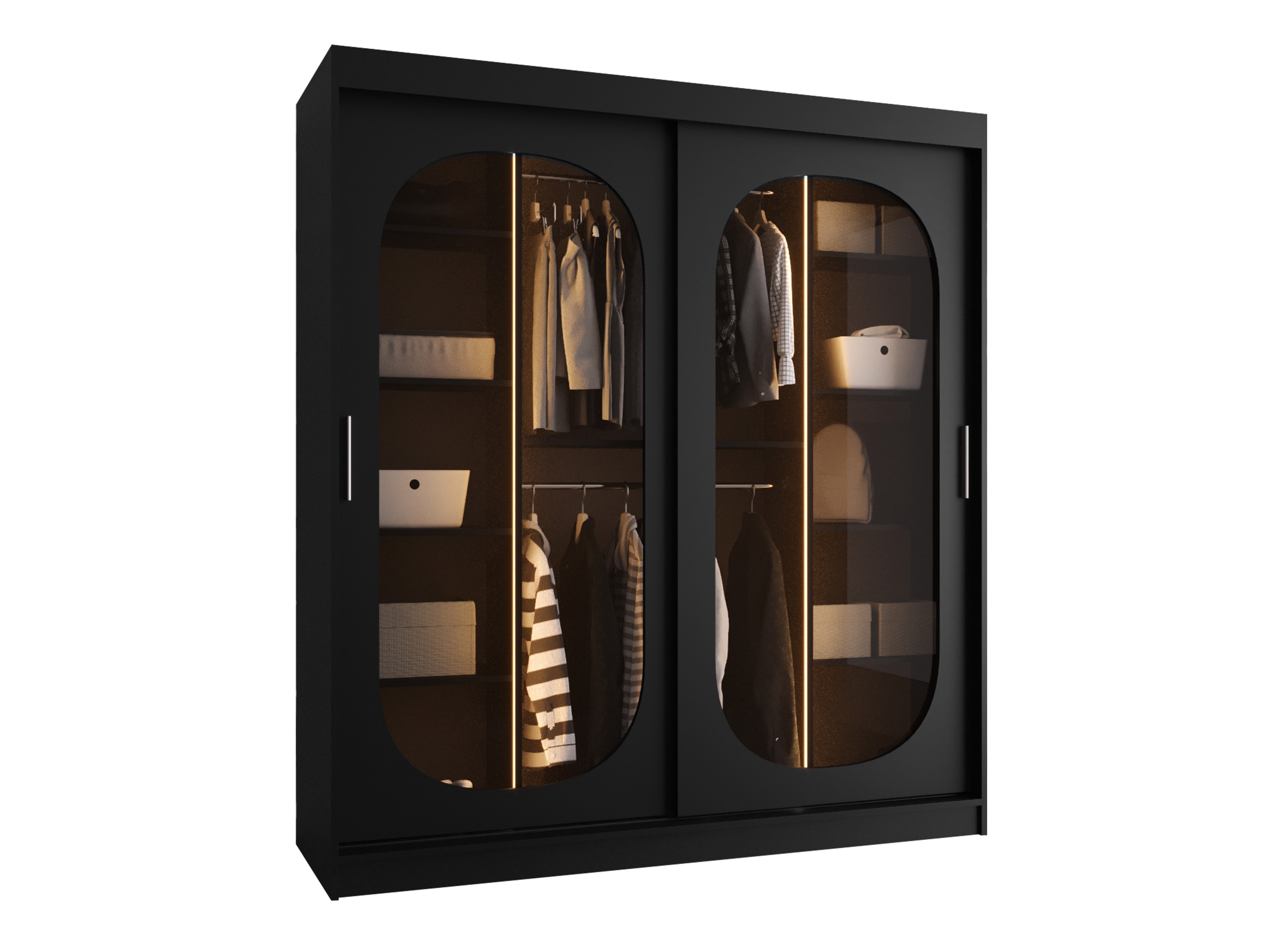 Garderobna omara Hartford 520 (Črna)