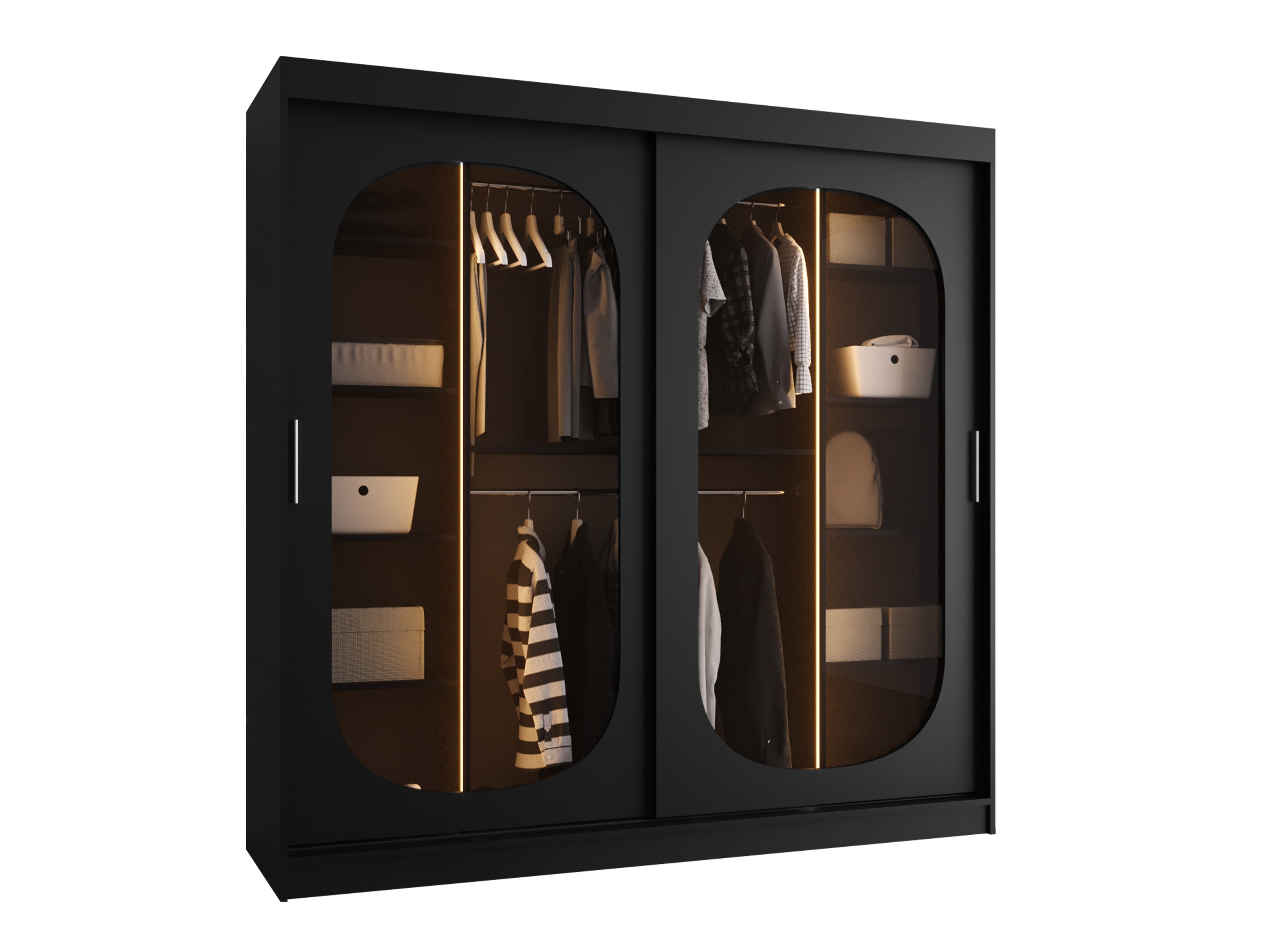 Garderobna omara Hartford 521 (Črna)