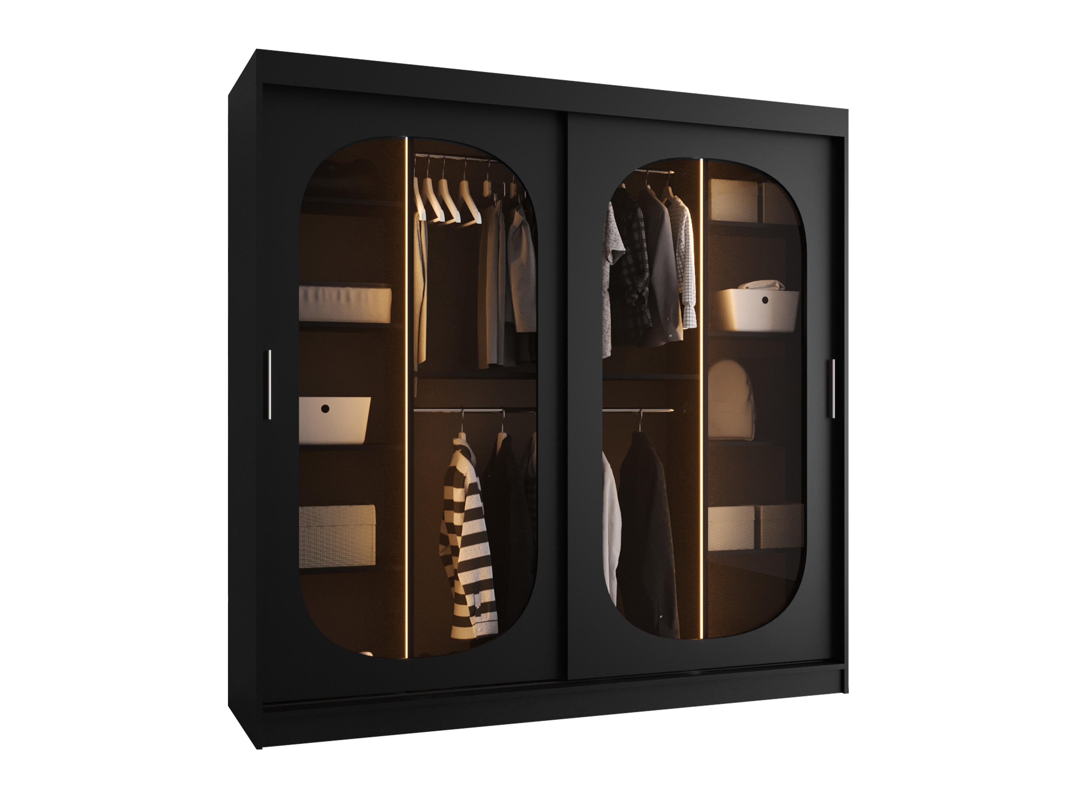 Garderobna omara Hartford 521 (Črna)