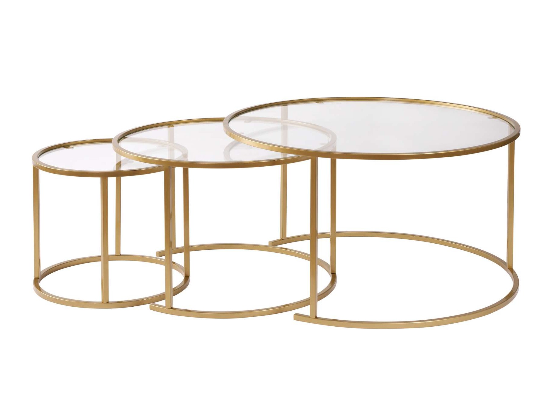 Komplet klubskih mizic Novato 120 (Zlata)