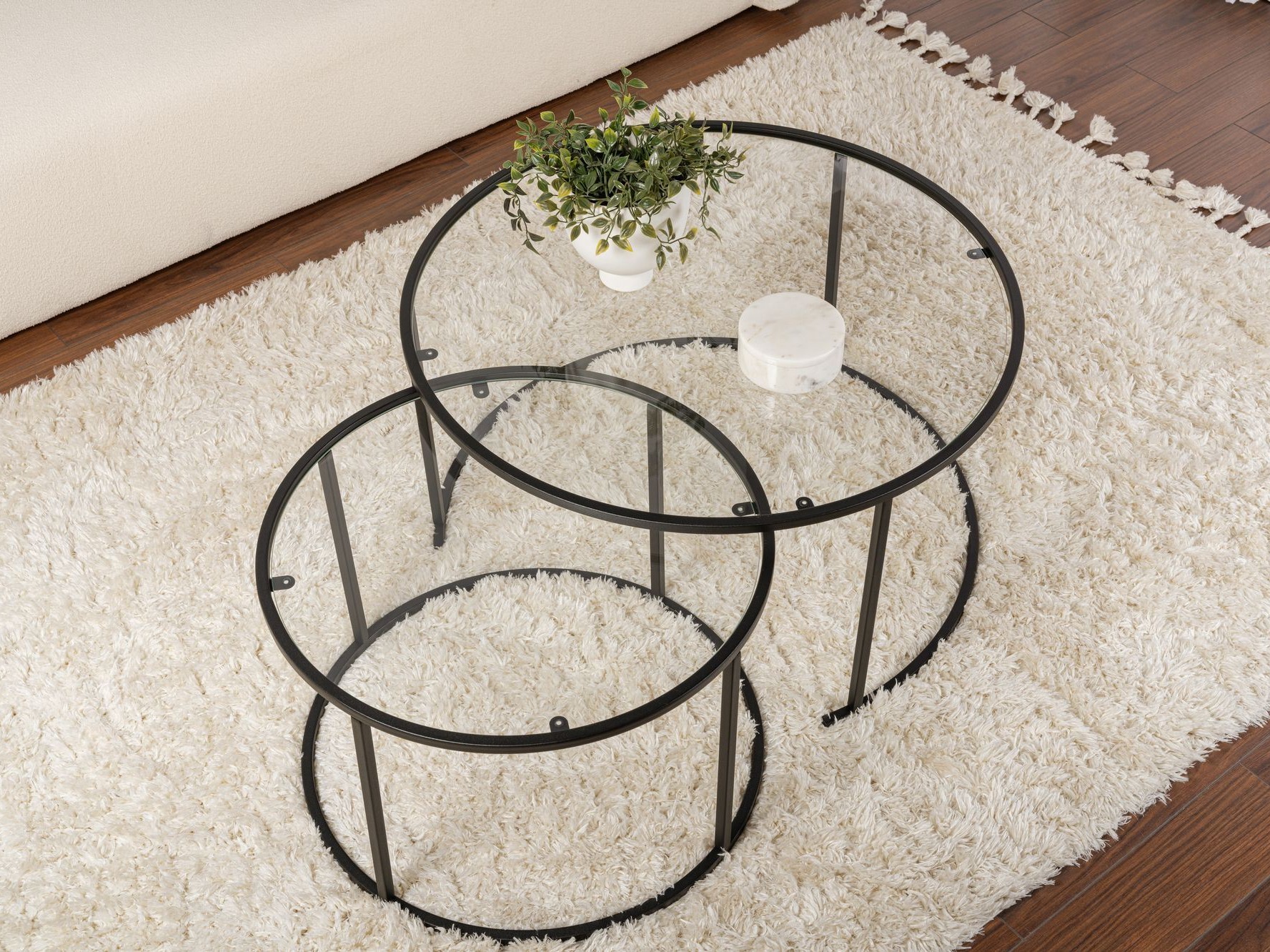 Komplet klubskih mizic Novato 121 (Črna)