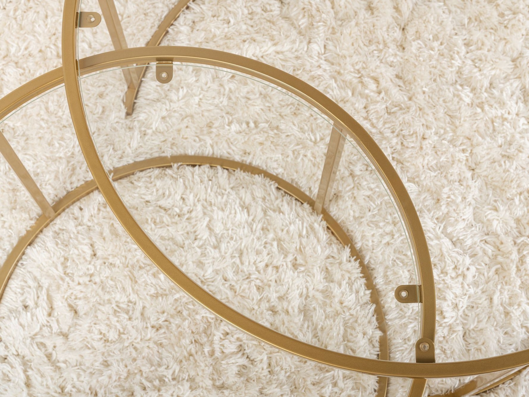 Komplet klubskih mizic Novato 121 (Zlata)