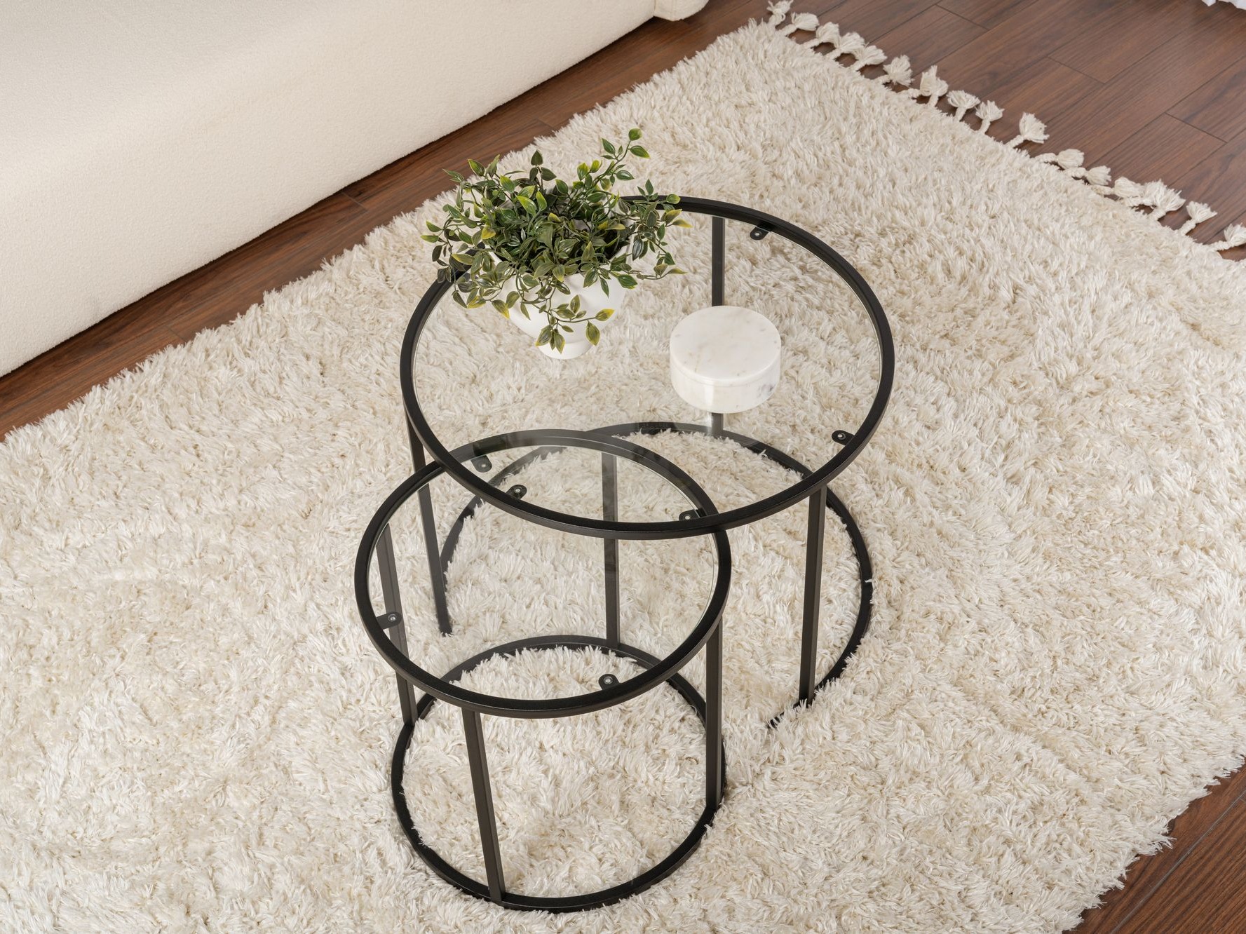 Komplet klubskih mizic Novato 123 (Črna)