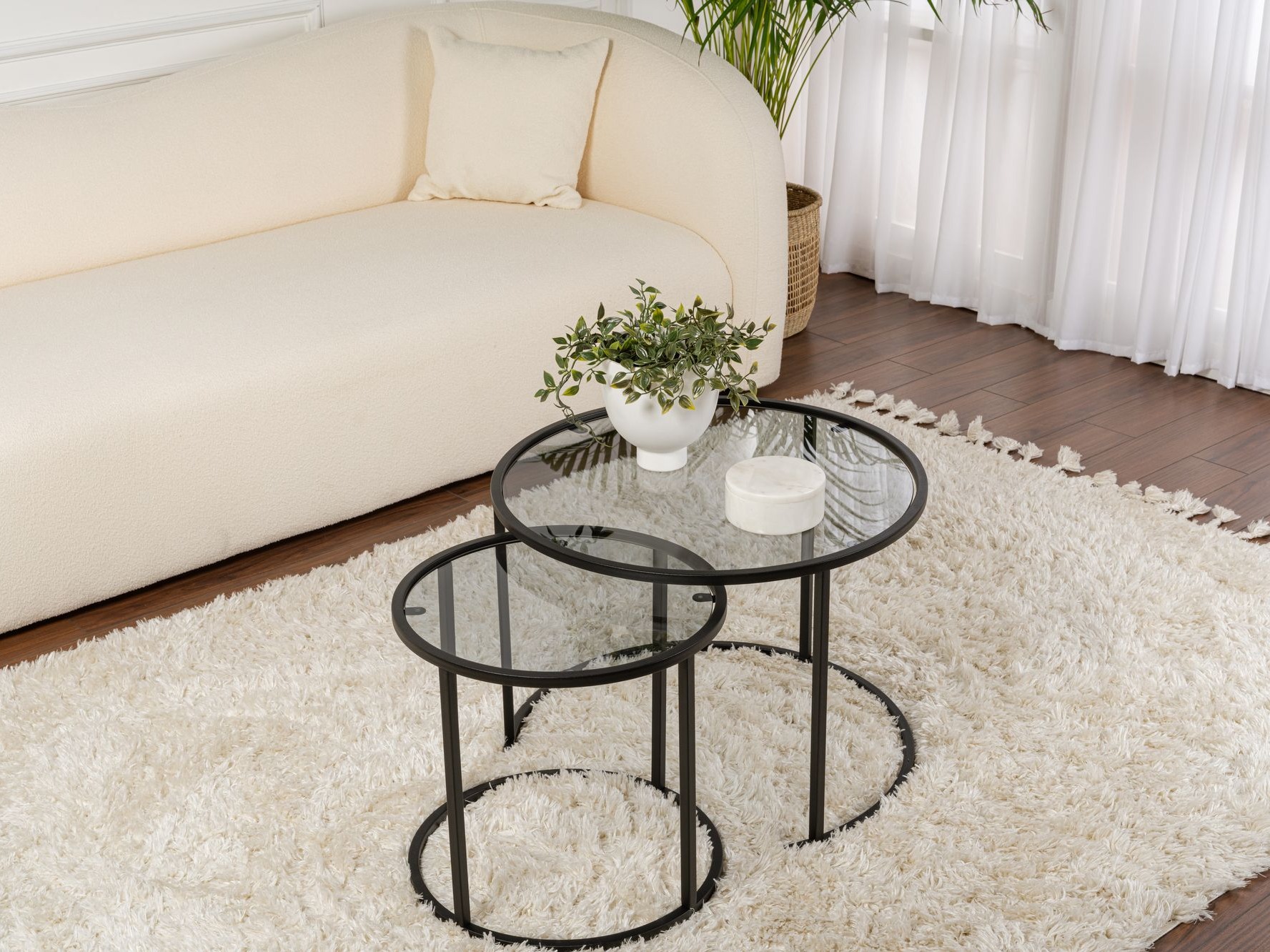 Komplet klubskih mizic Novato 124 (Črna)