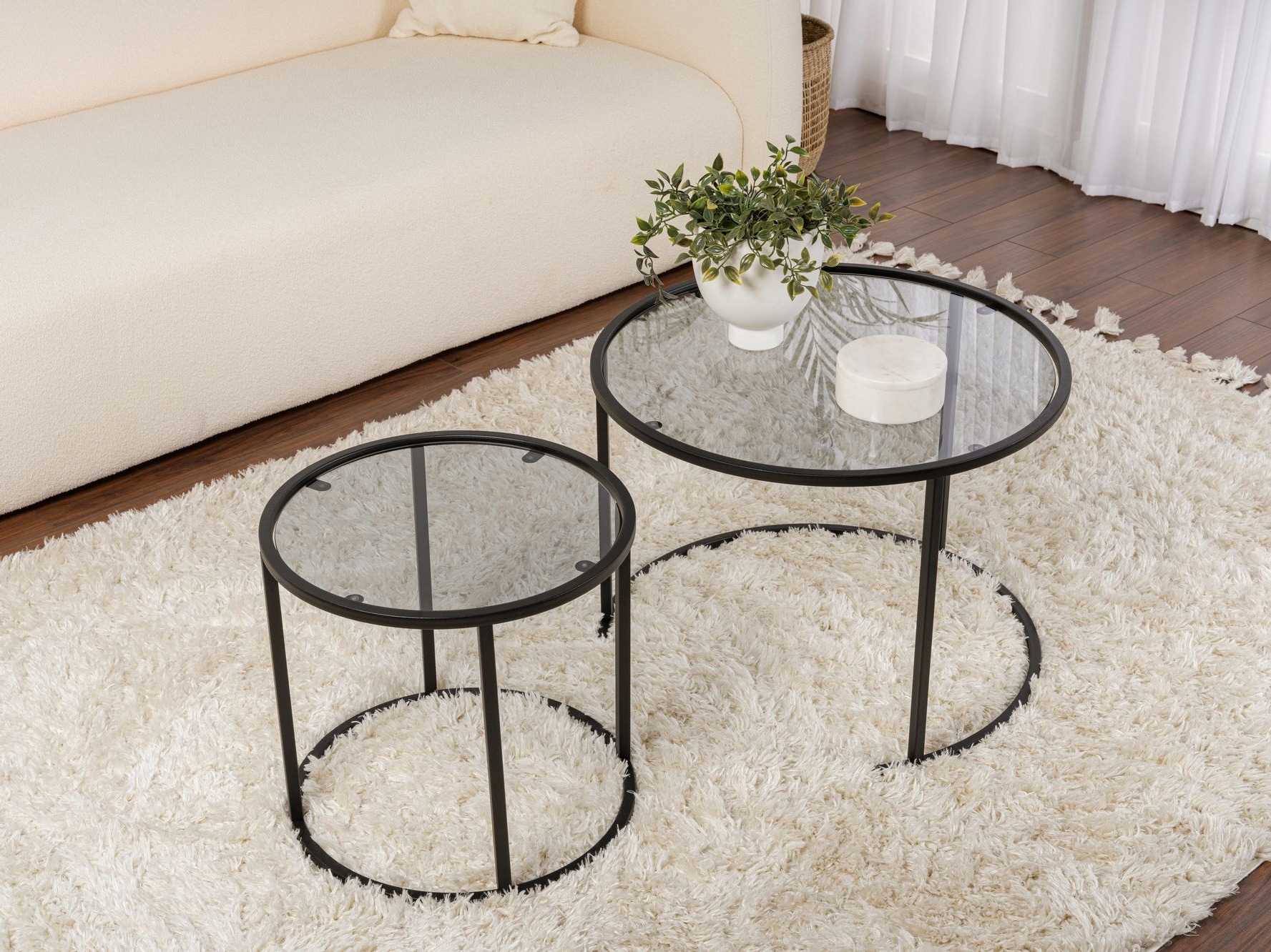 Komplet klubskih mizic Novato 124 (Črna)