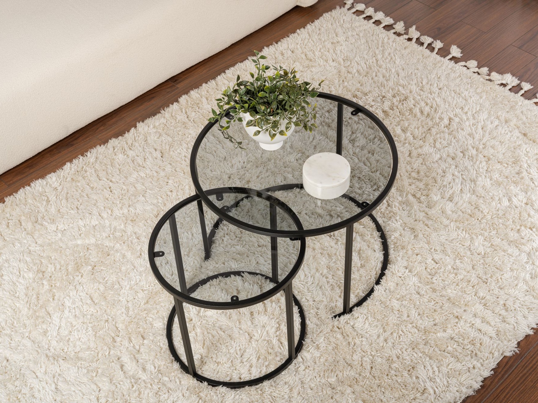 Komplet klubskih mizic Novato 124 (Črna)