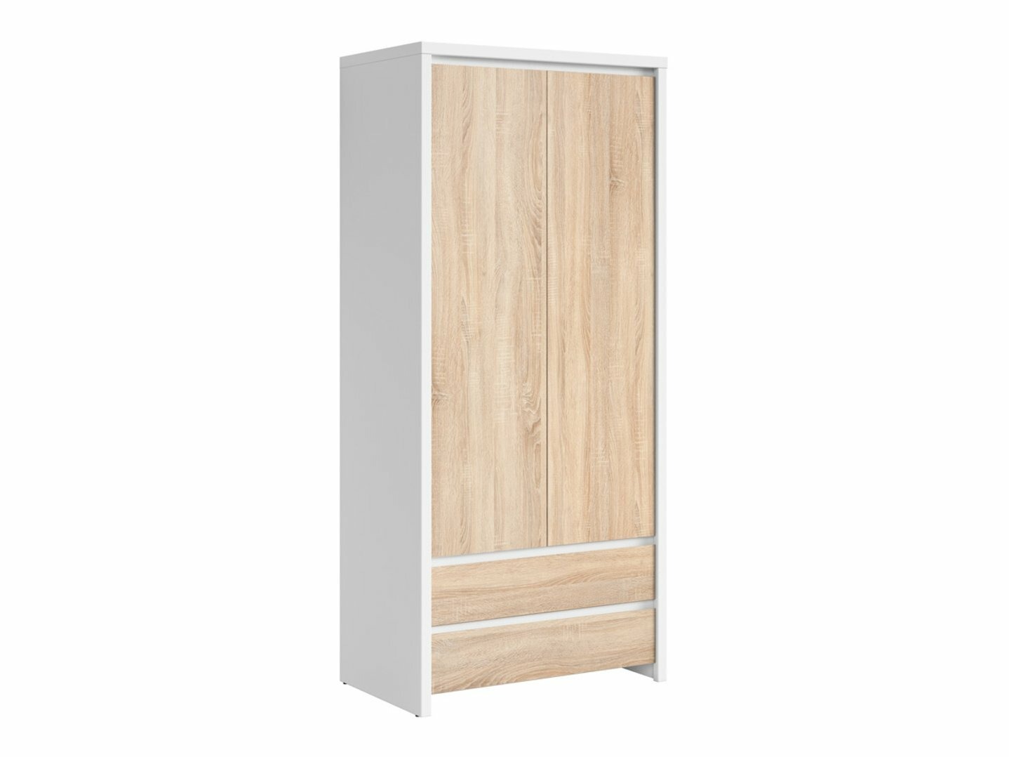 Garderobna omara Nolroma 117 (Bela + Sonoma hrast)