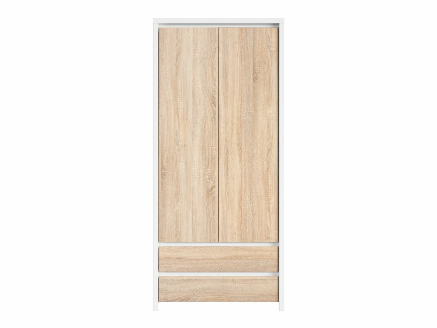 Garderobna omara Nolroma 117 (Bela + Sonoma hrast)