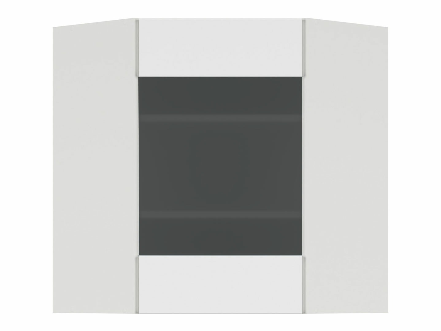 Modularna kotna stenska omarica Top White 160