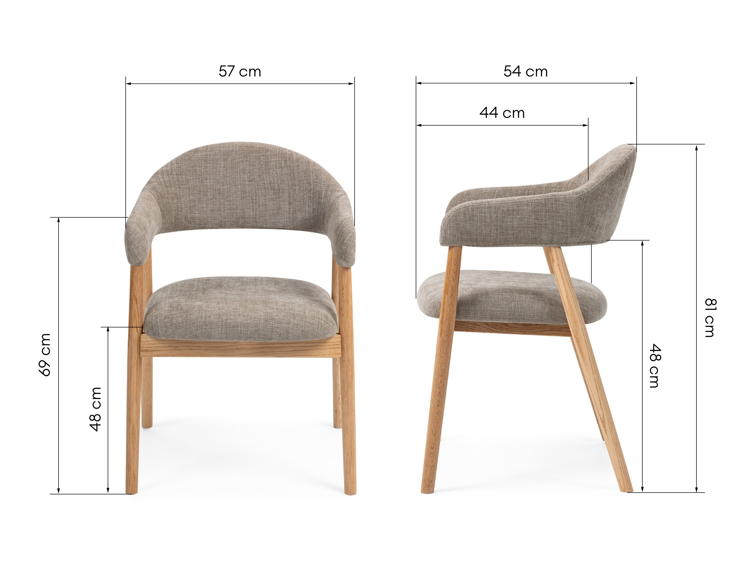 Stol Burleson 330 (Rjava + Hrast)