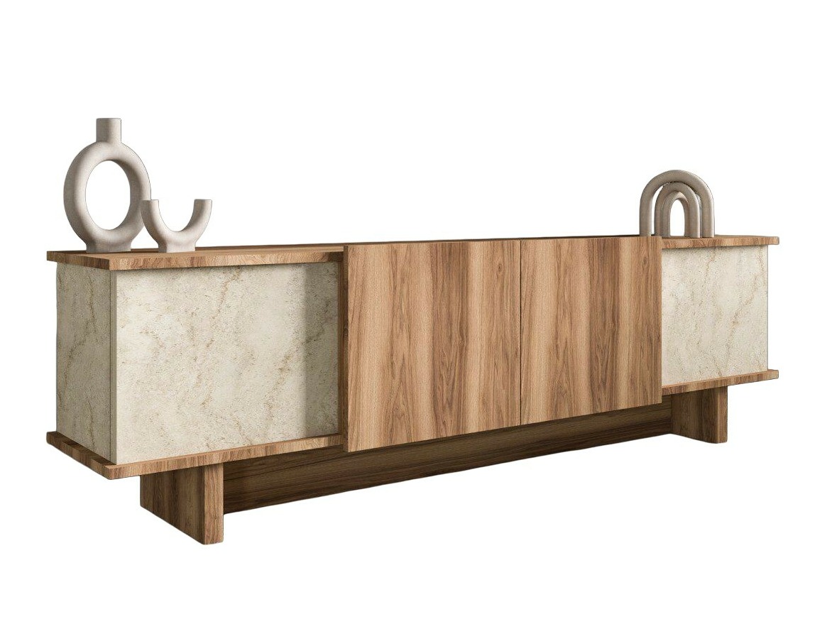 TV-omarica Kailua 2513 (Svetlo rjava + Oreh)