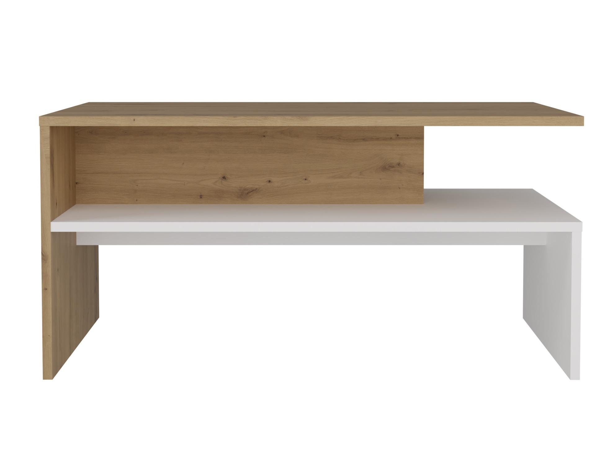 Klubska mizica Mandeville 199 (Artisan hrast + Bela)