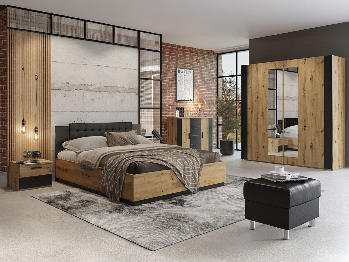 Garderobna omara Felelie 100 (Artisan hrast)