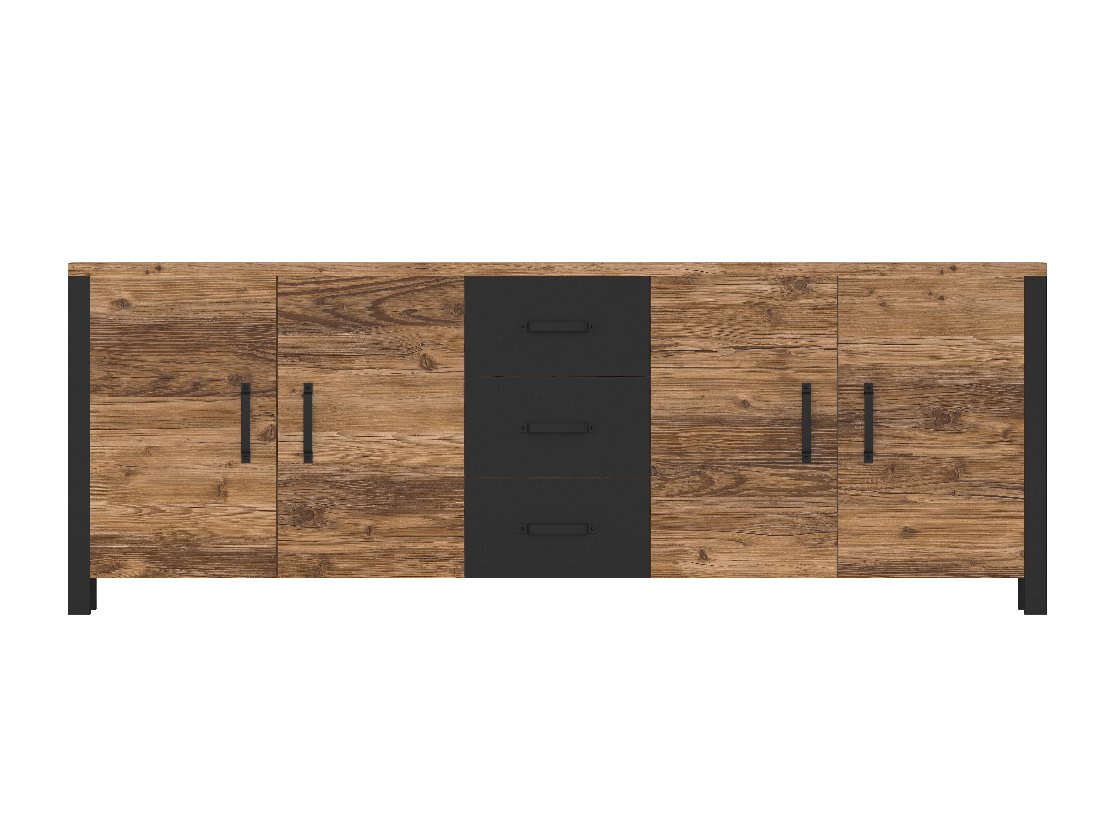 Komoda Tornua 109 (Temna smreka + Mat črna)