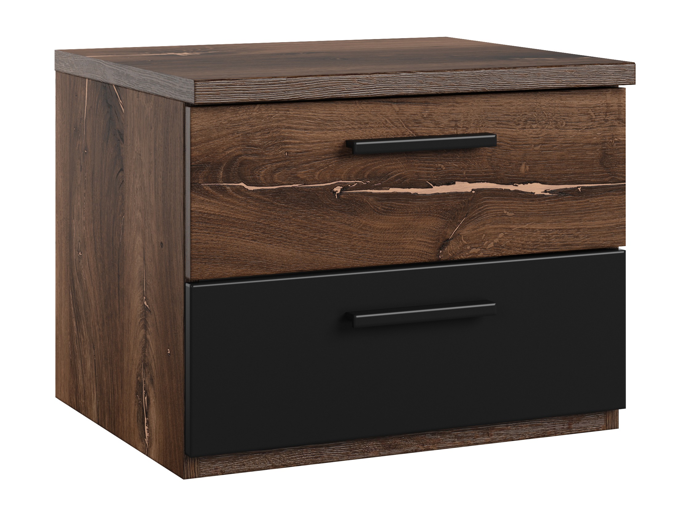 Nočna omarica Felelie 101 (Tamus Flagstaf hrast + Baker)