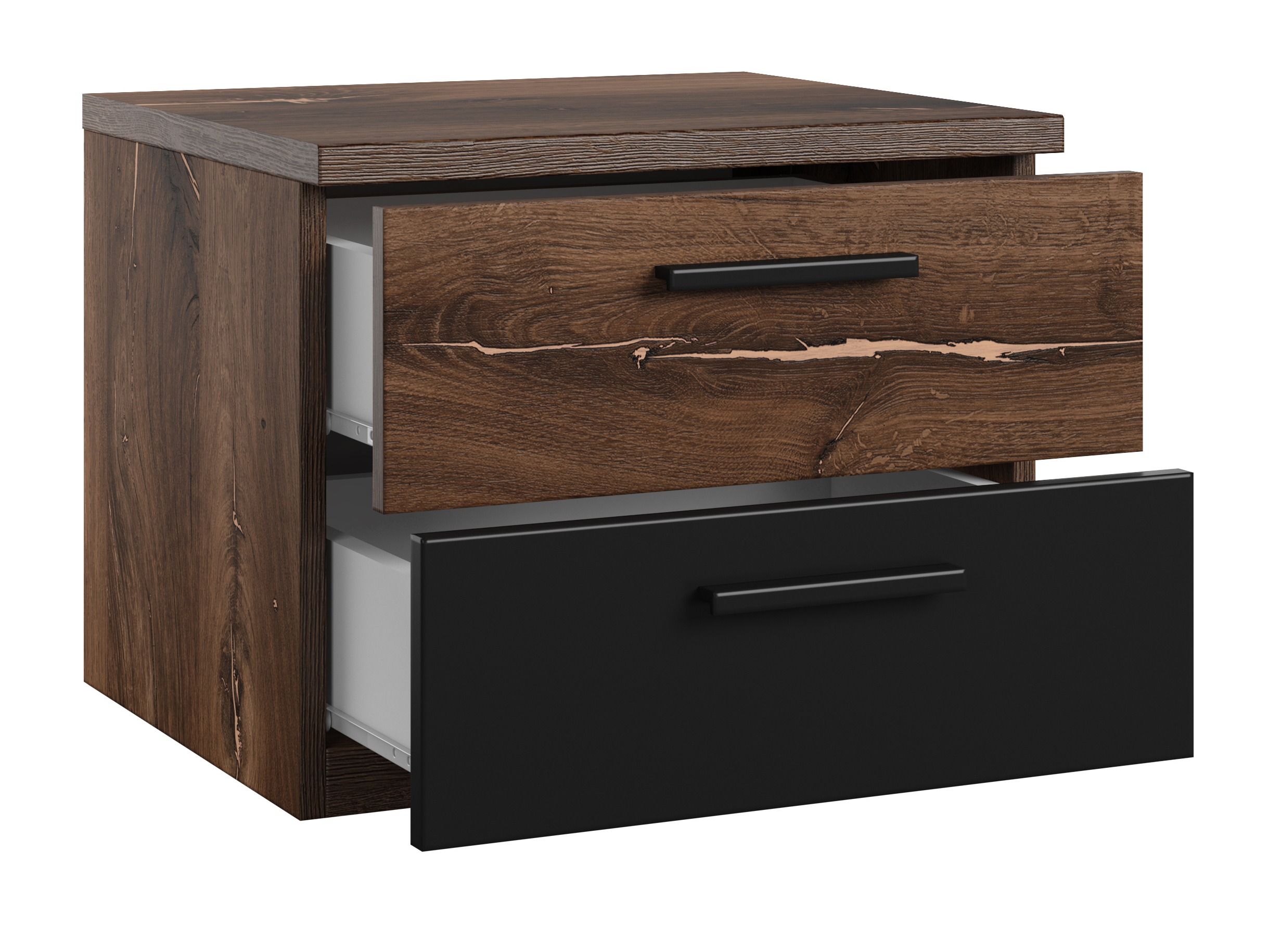 Nočna omarica Felelie 101 (Tamus Flagstaf hrast + Baker)